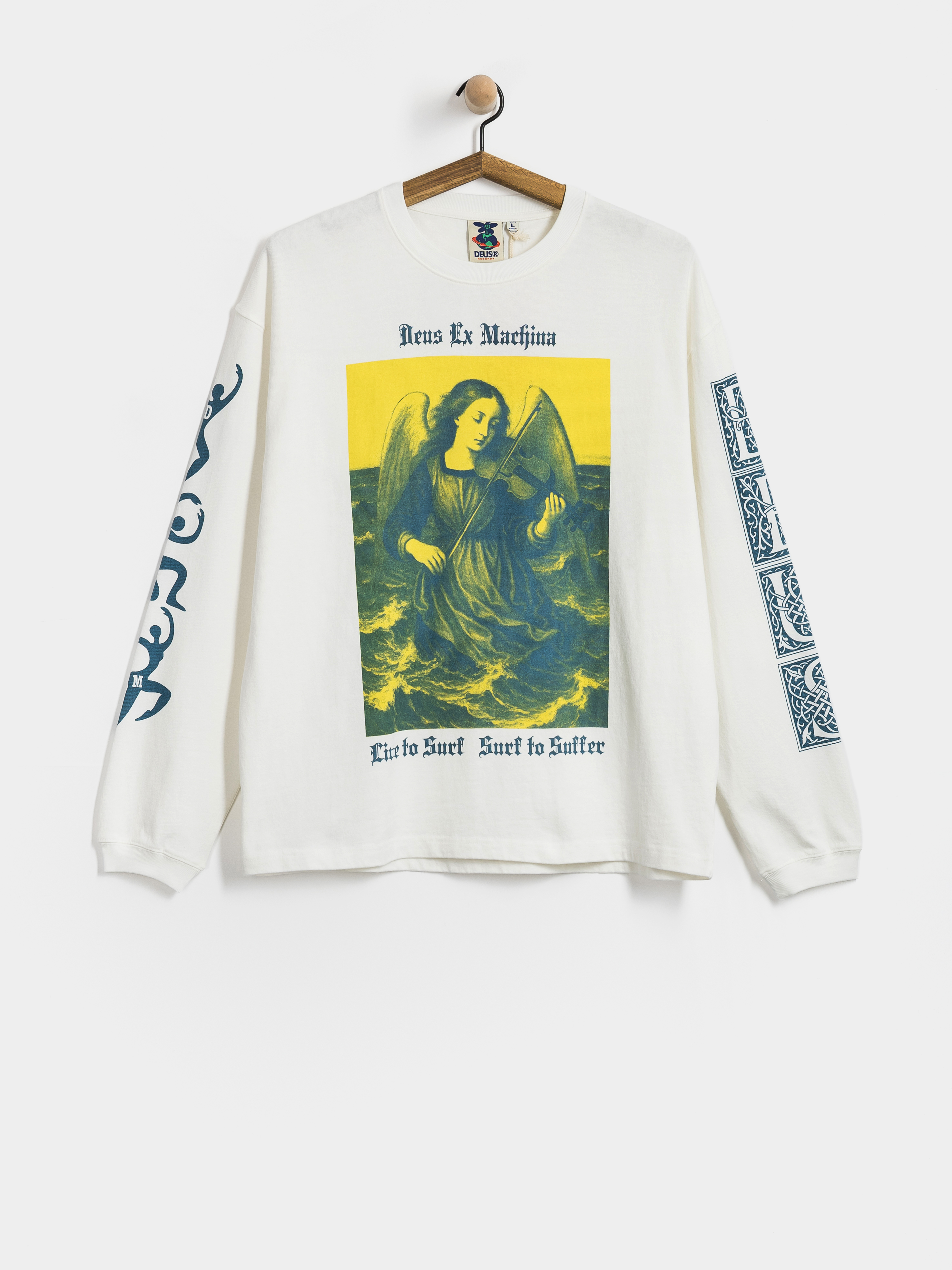Triko Deus Ex Machina Swell Maps Os (vintage white)