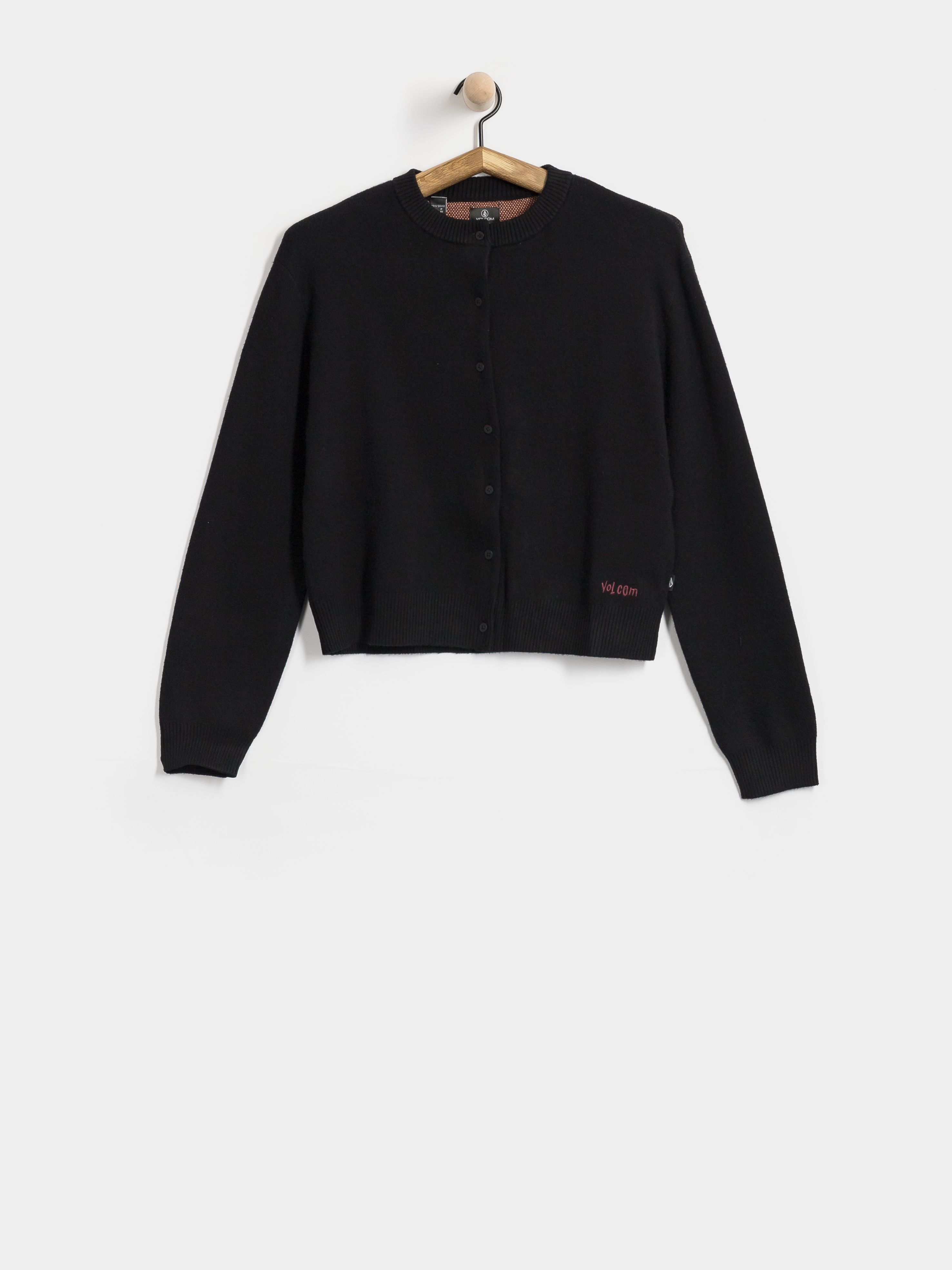 Mikina Volcom Fa Ozzy Cardigan Wmn (black)