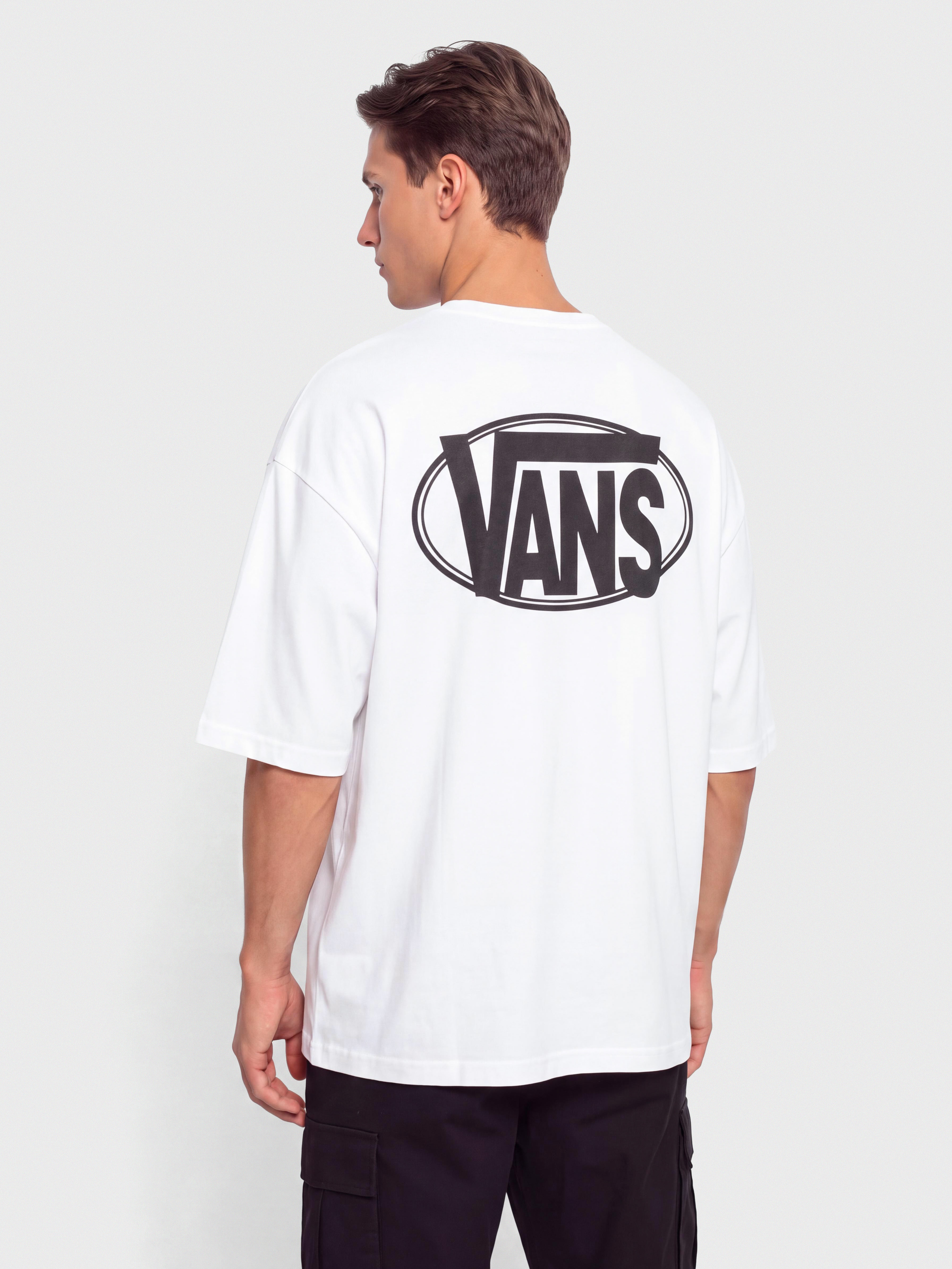 Tričko Vans Oval Logo Loose (white)