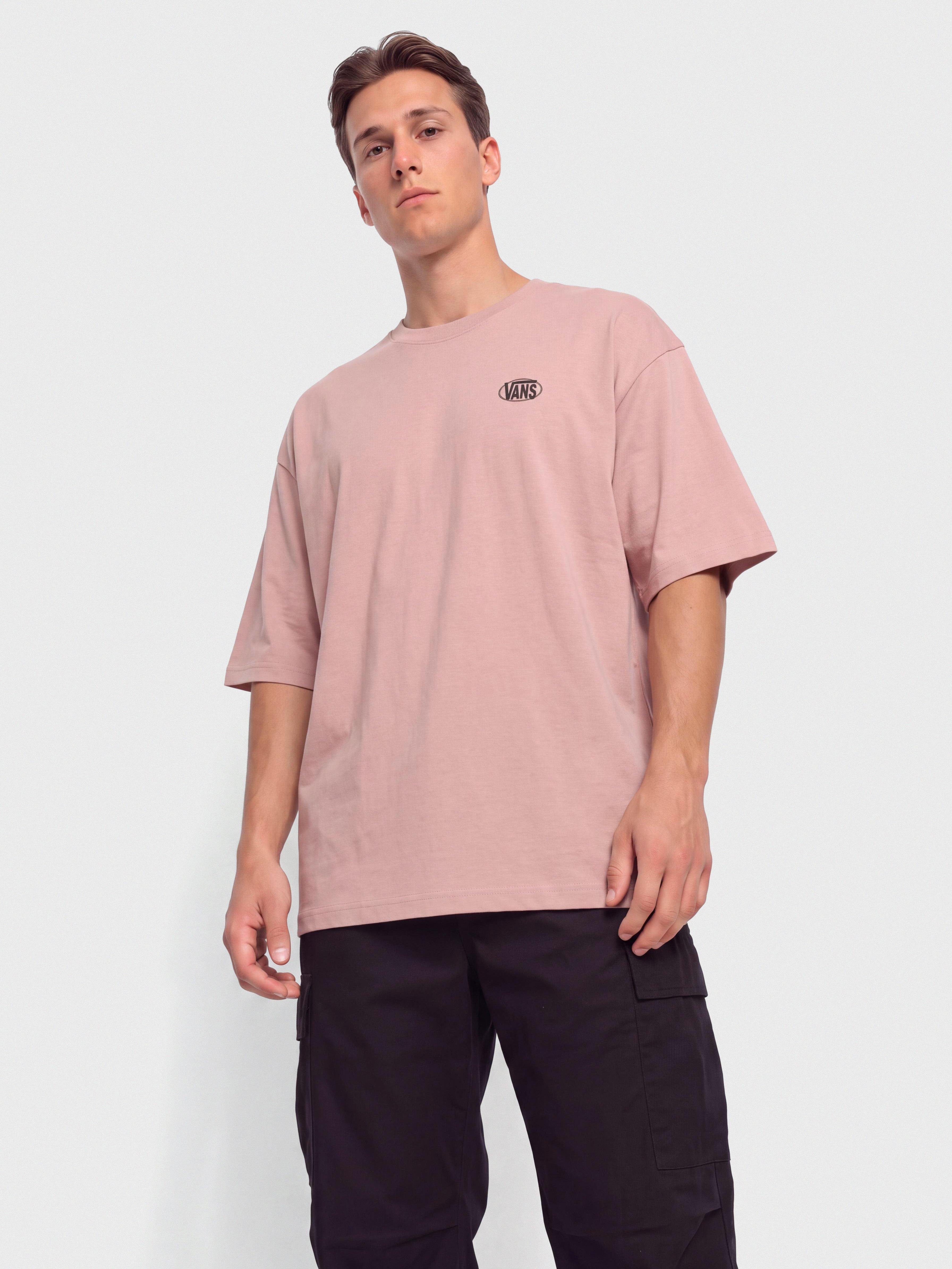 Tričko Vans Oval Logo Loose (misty mauve)