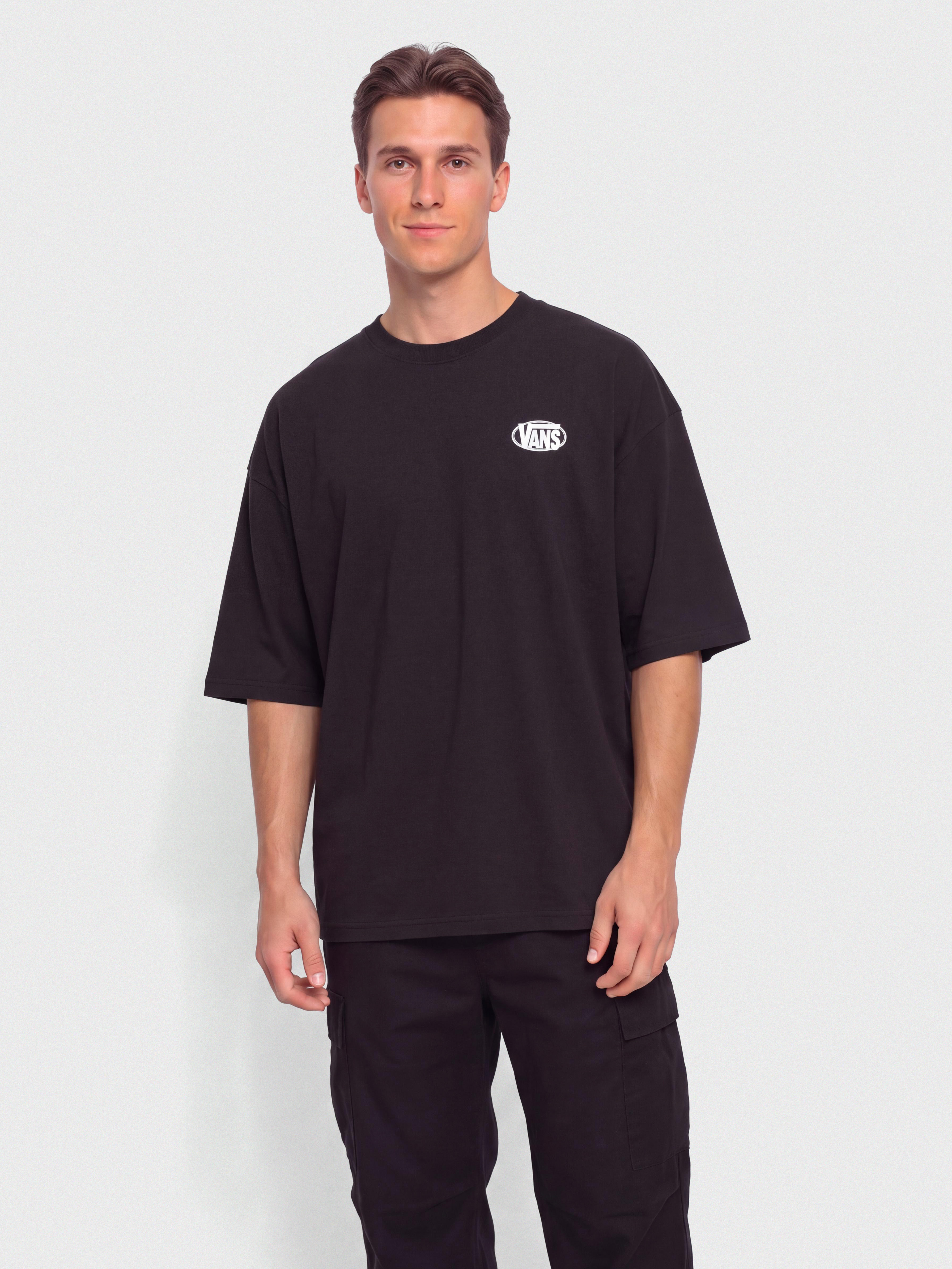 Tričko Vans Oval Logo Loose (black)