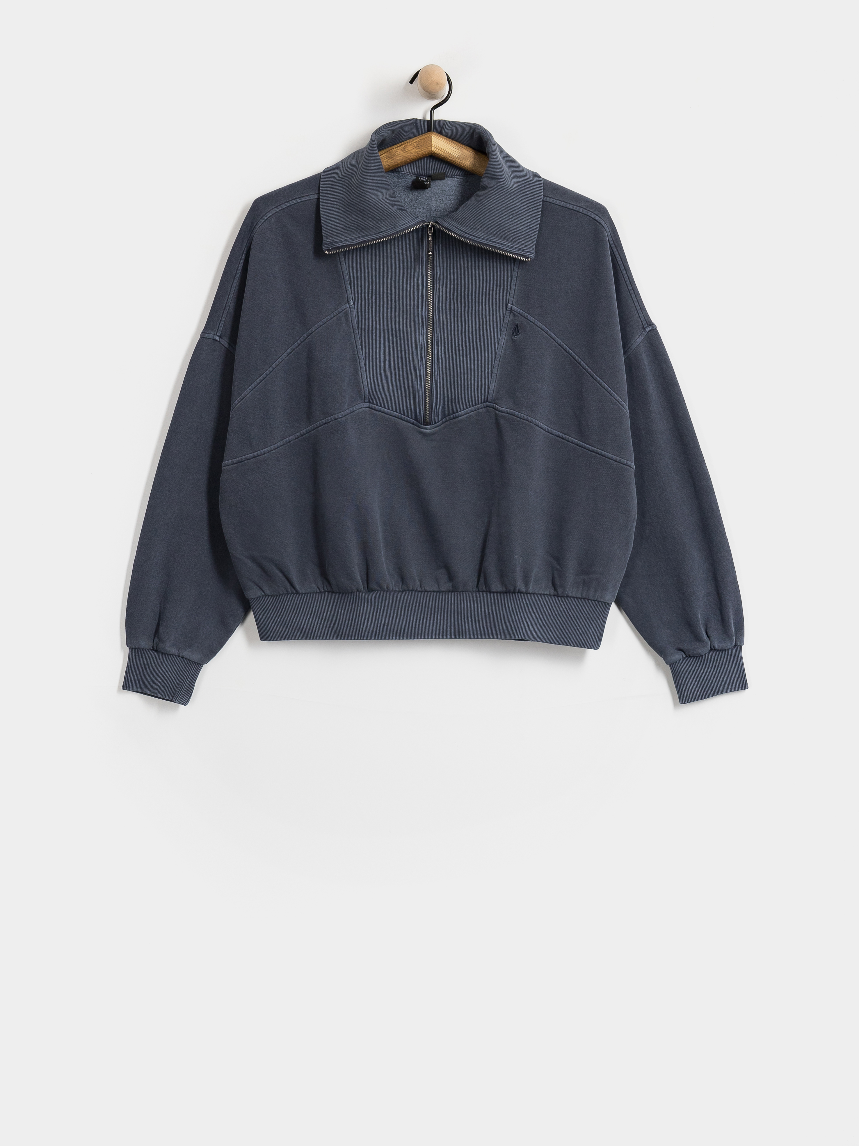 Mikina Volcom Reetrocity Quarter Zip Wmn (storm blue)