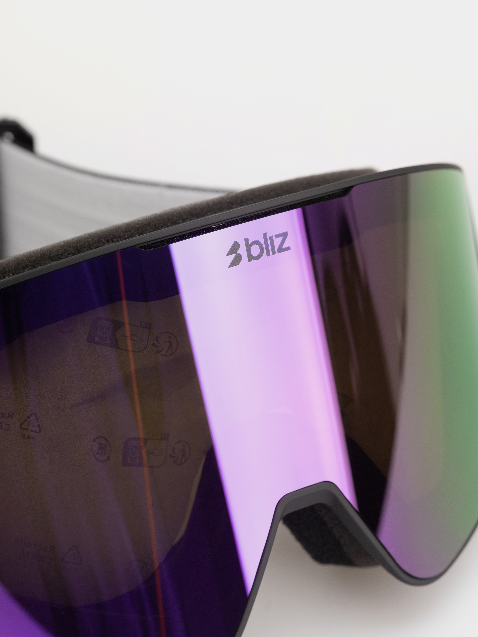 Snowboardové okuliare Bliz G001 (matte black/brown w purple multi)