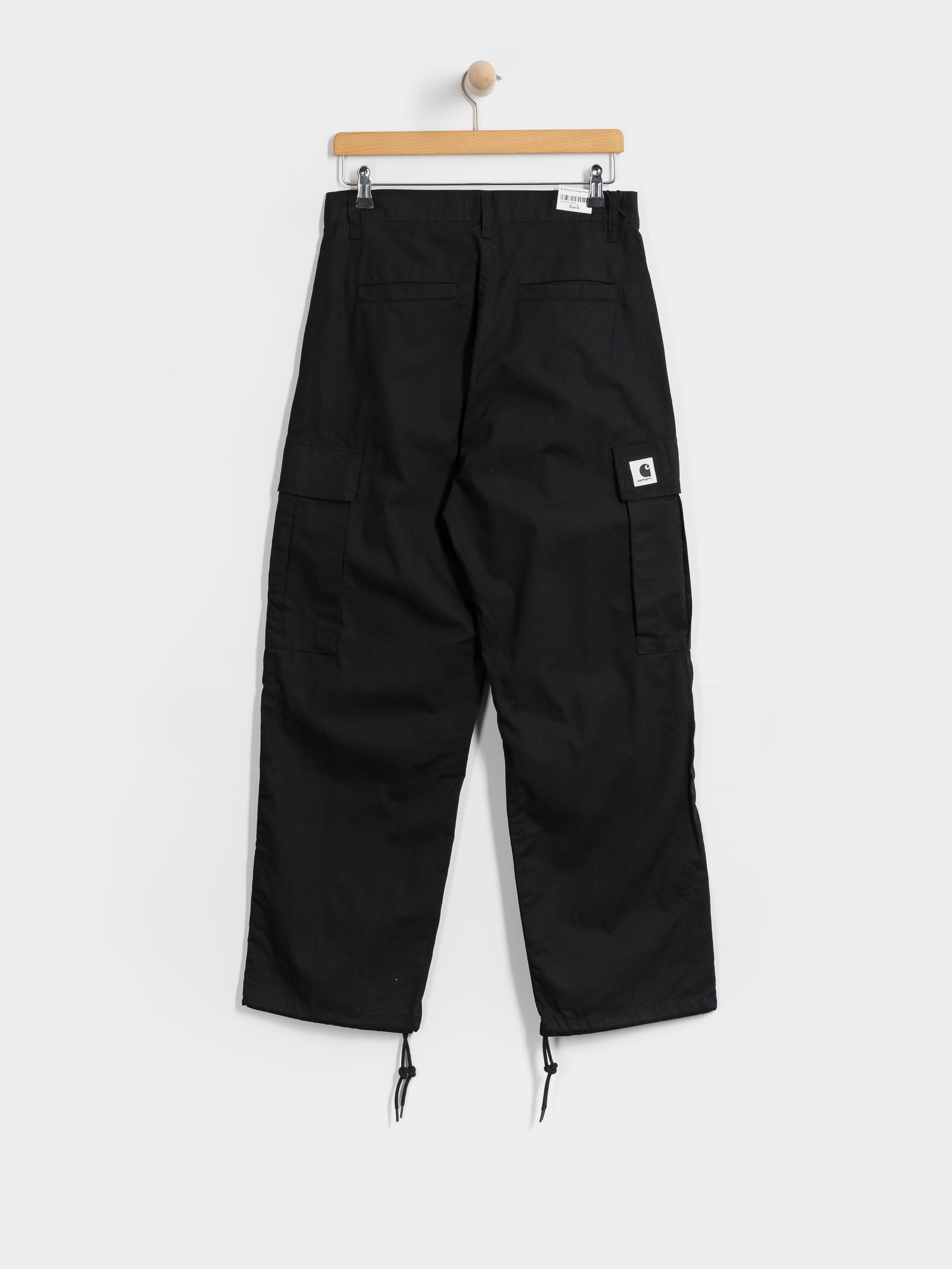 Nohavice Carhartt WIP Brandon Cargo Wmn (black/rinsed)