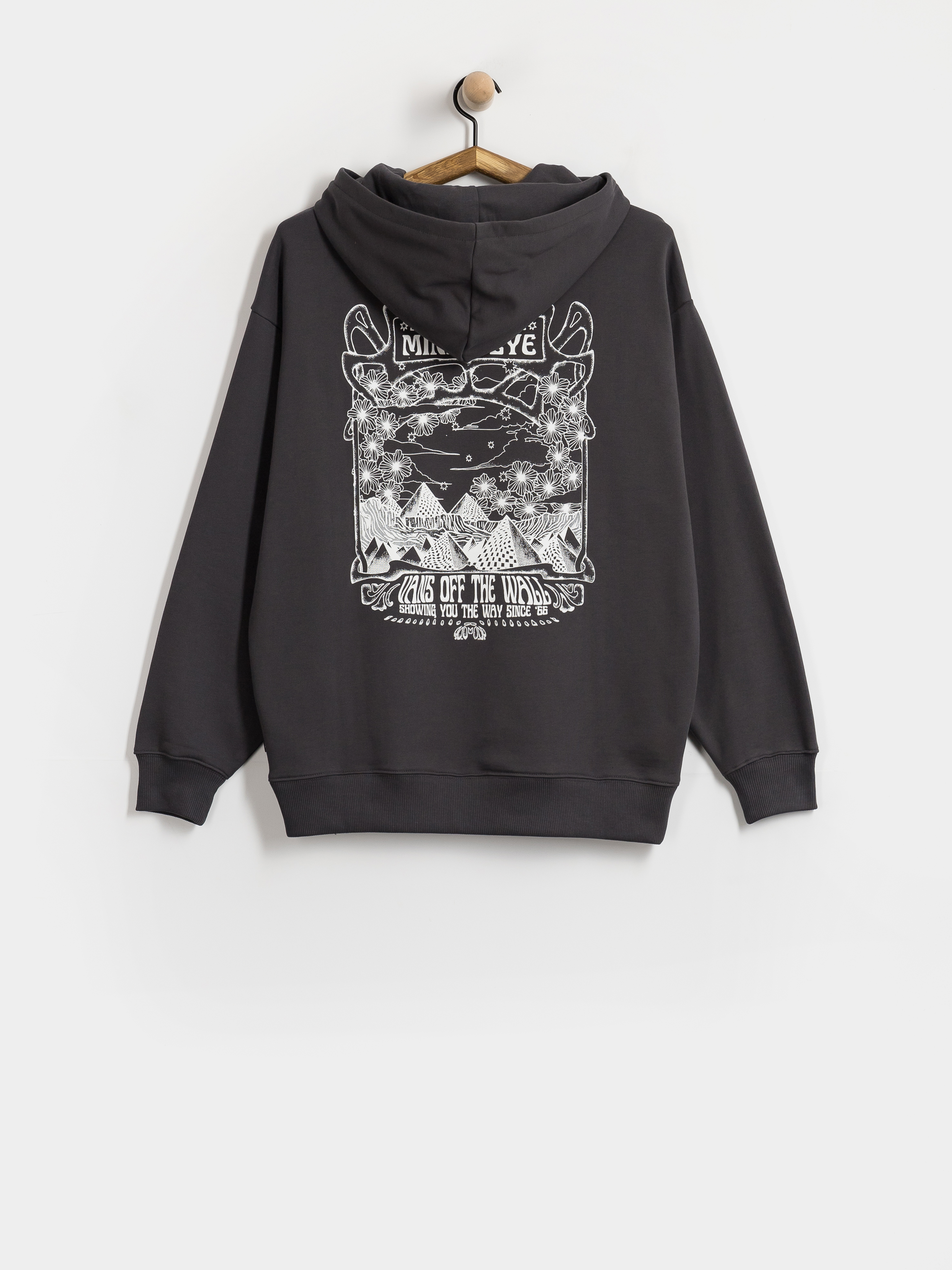 Mikina s kapucňou Vans Minds Eye Os HD Wmn (charcoal grey)