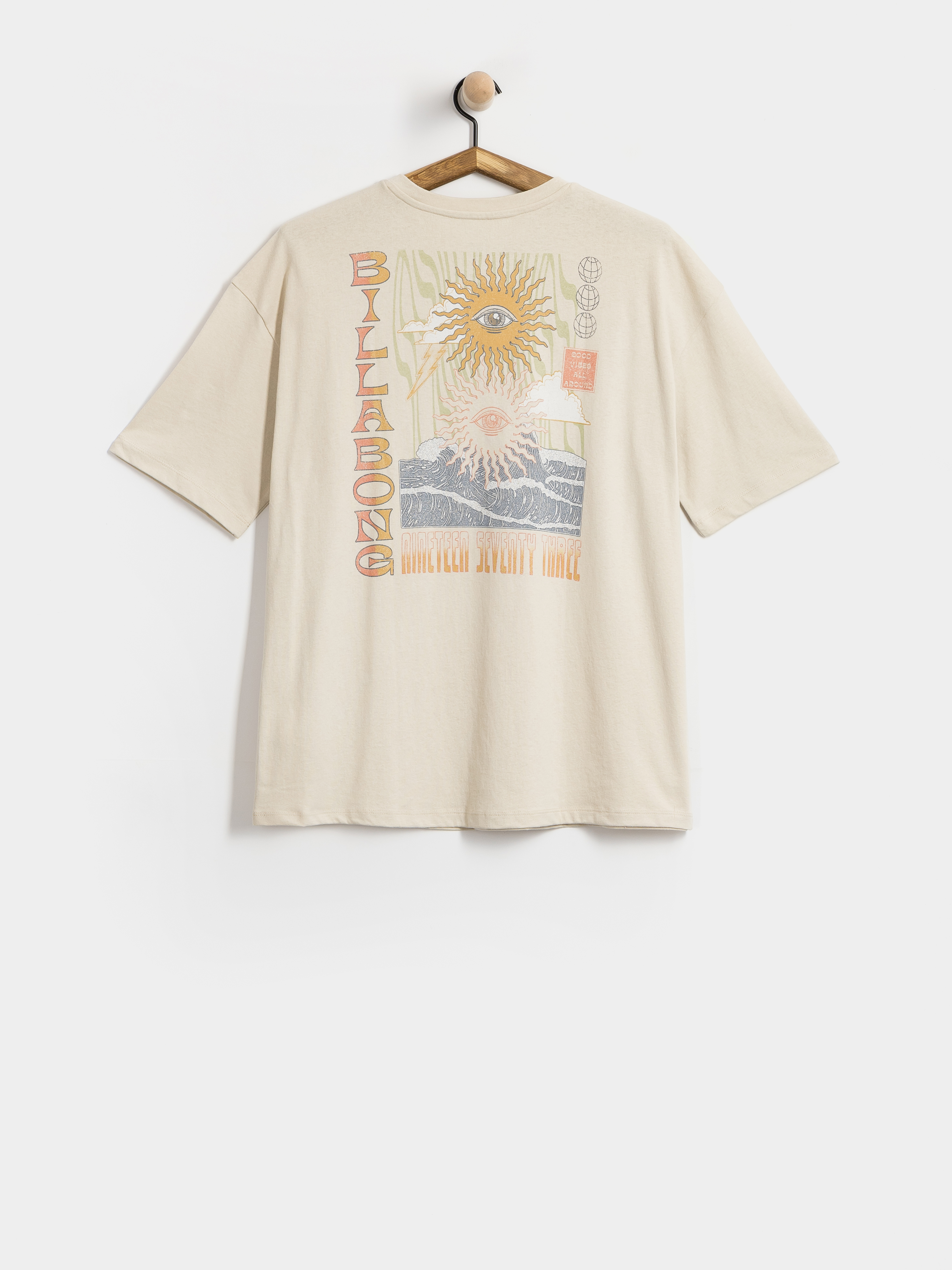 Tričko Billabong Adiv Good Vibes True Boy Wmn (oatmeal)