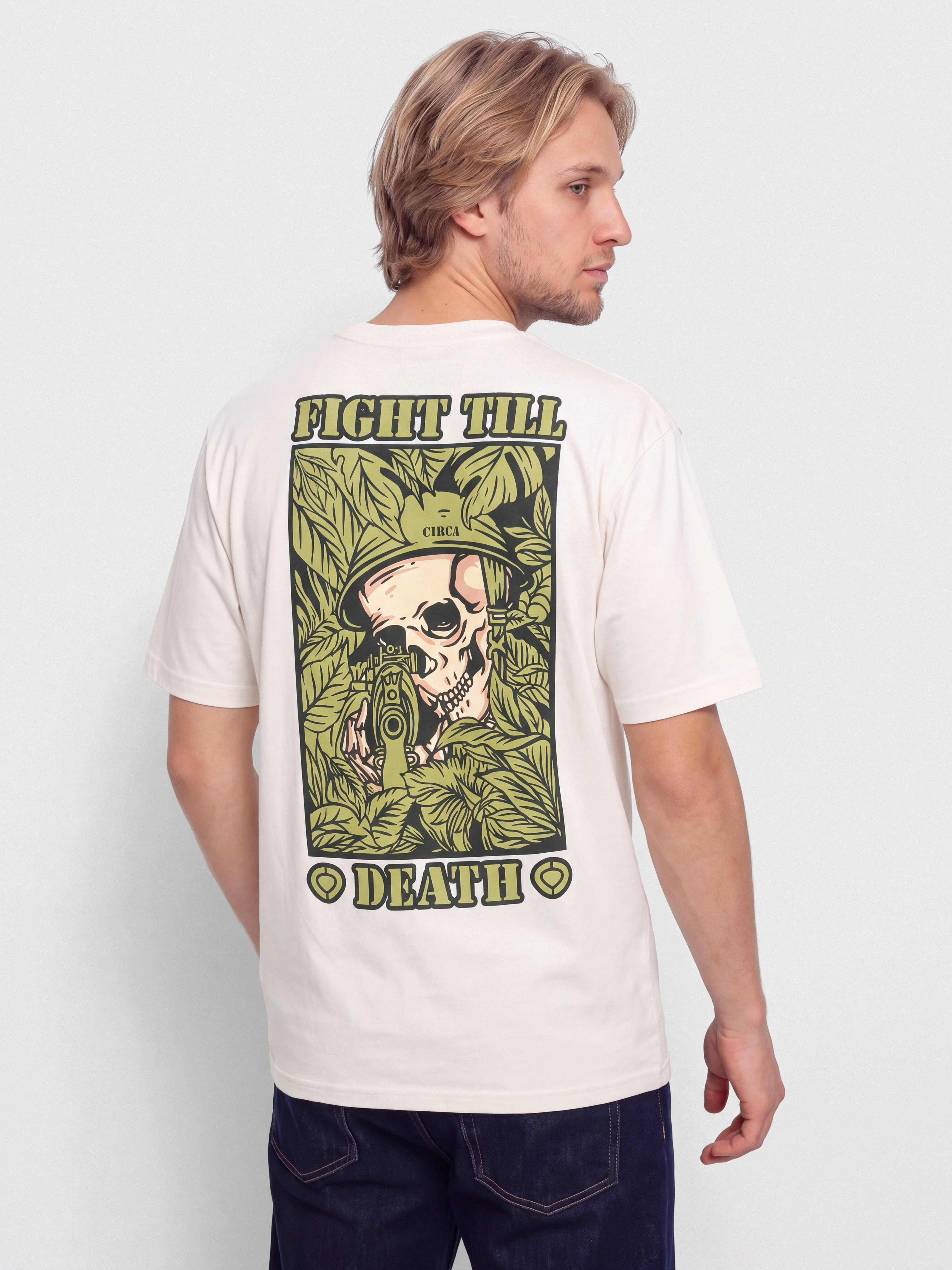 Tričko Circa Till Death (vintage white)