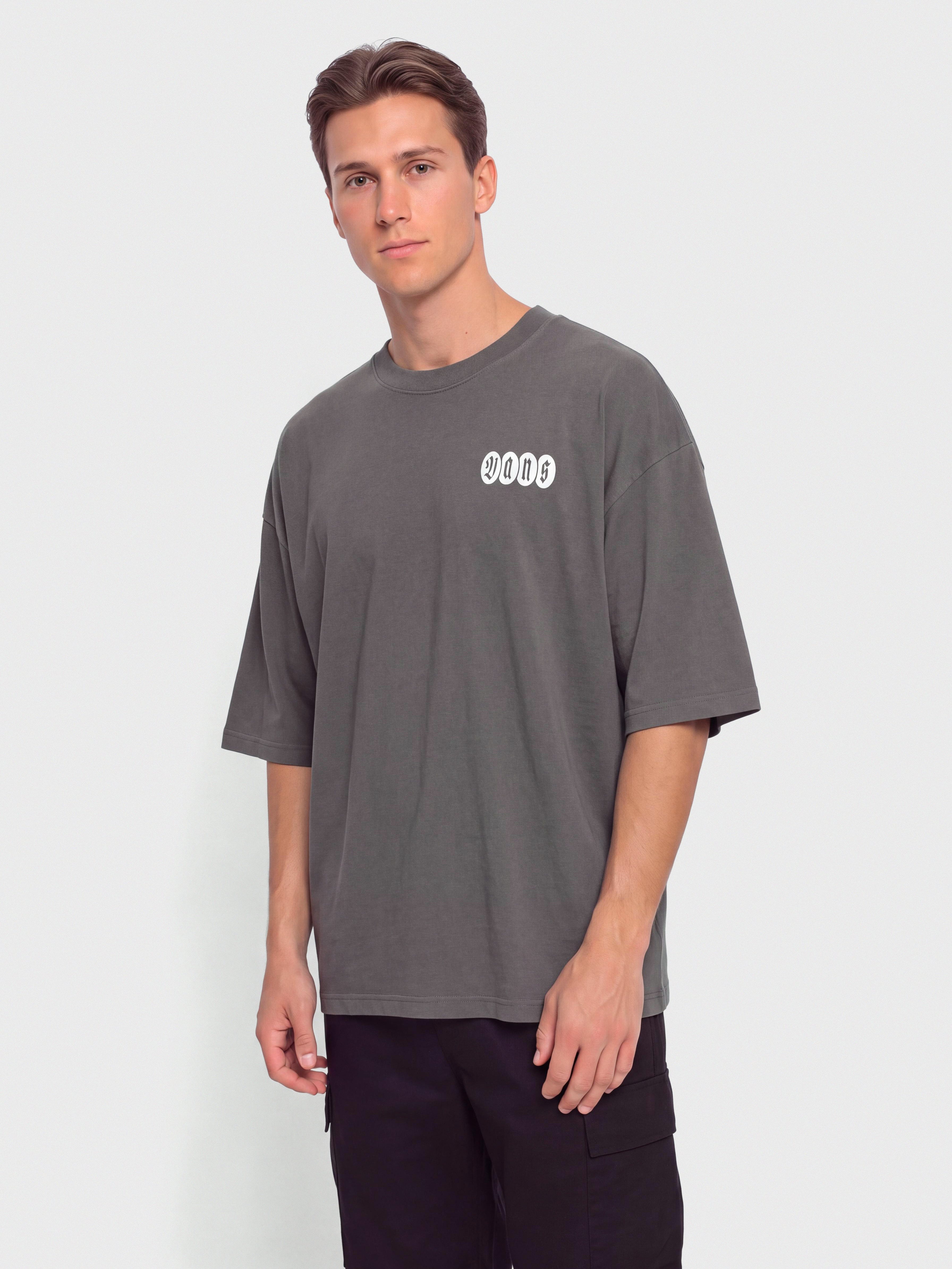 Tričko Vans Earthbound Loose Fit (mountain essentials asphalt)