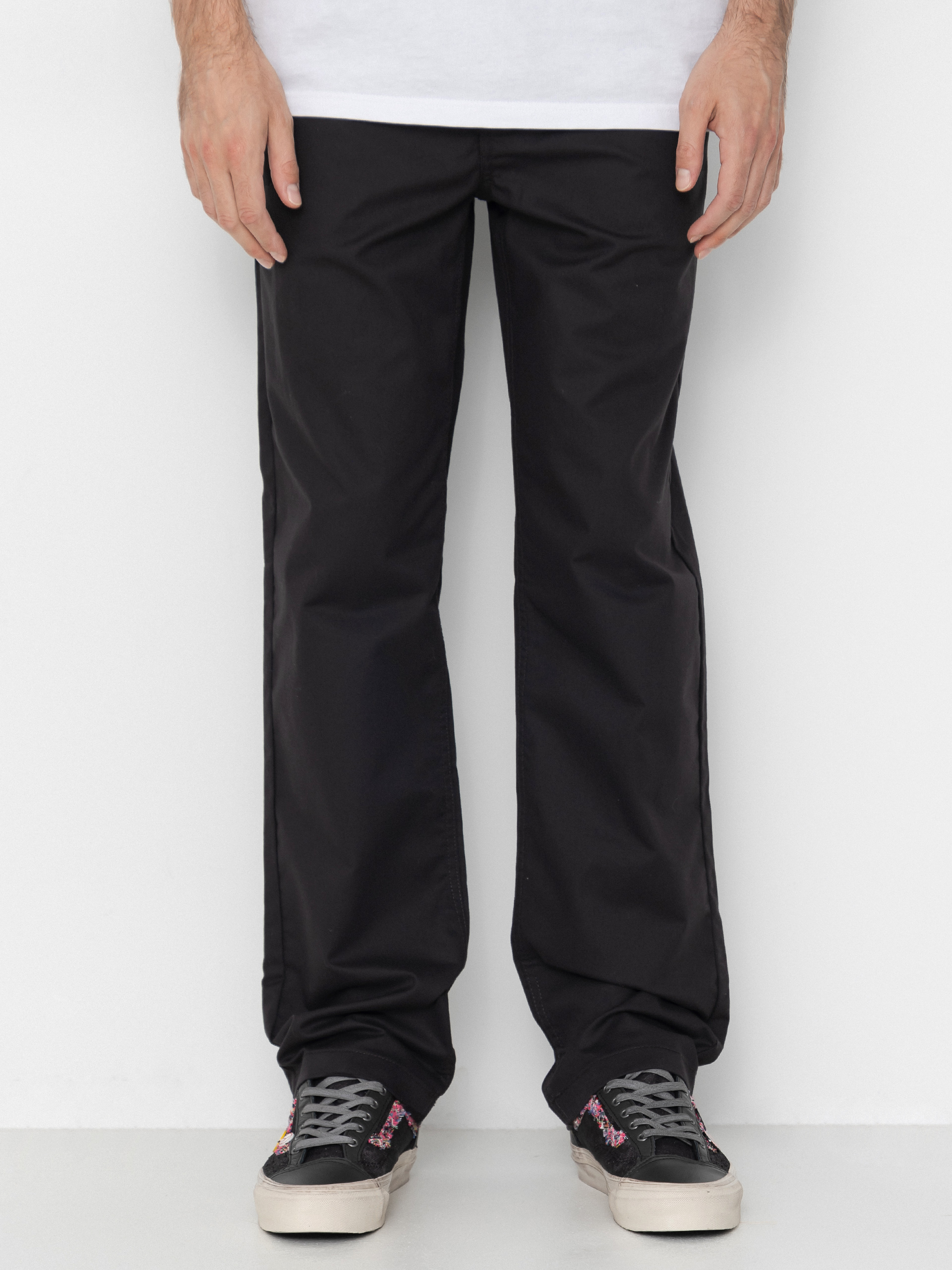 Nohavice Vans Authentic Chino Straight (black)