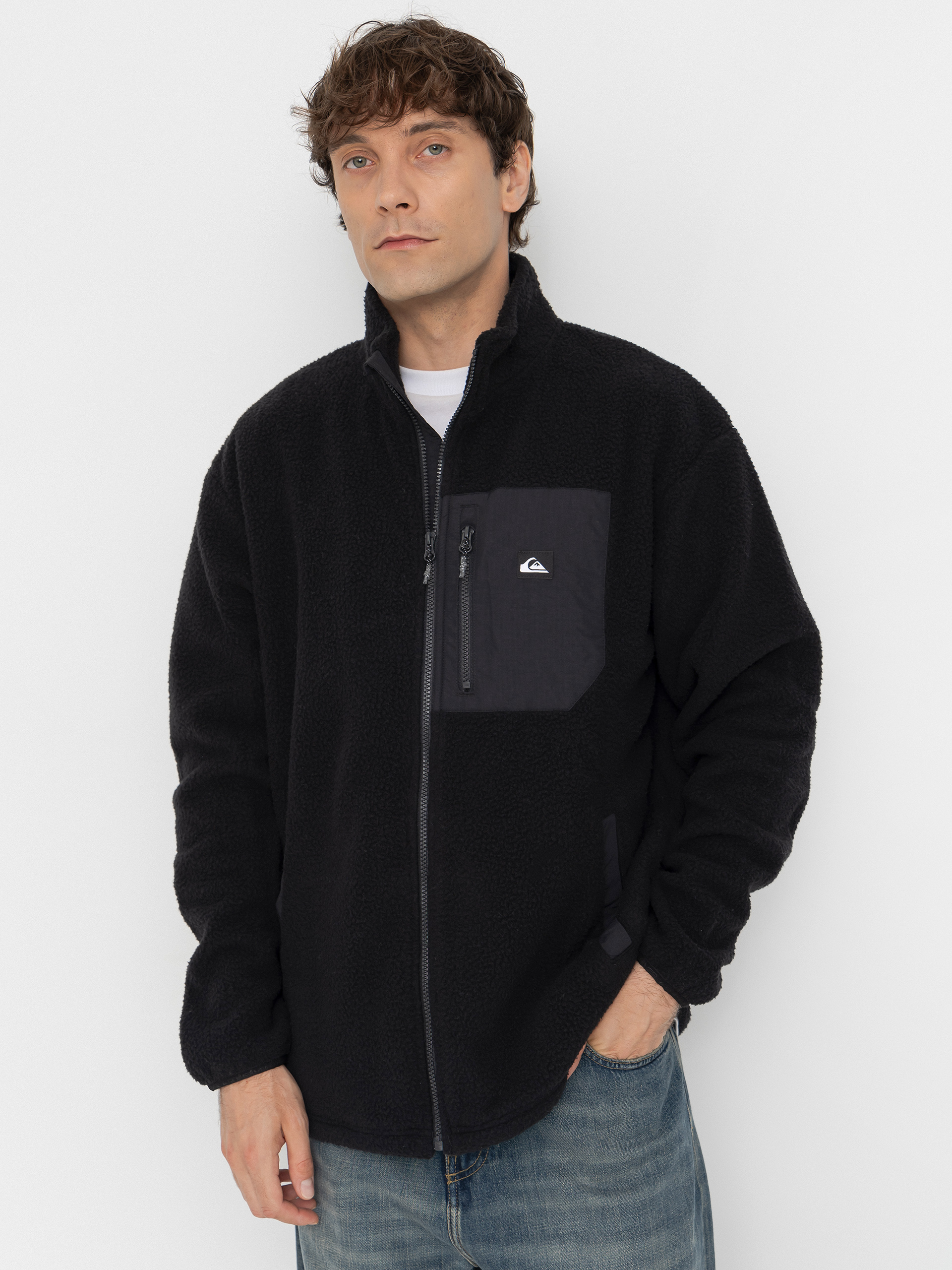Flísová mikina Quiksilver Clean Coast Fz (black)