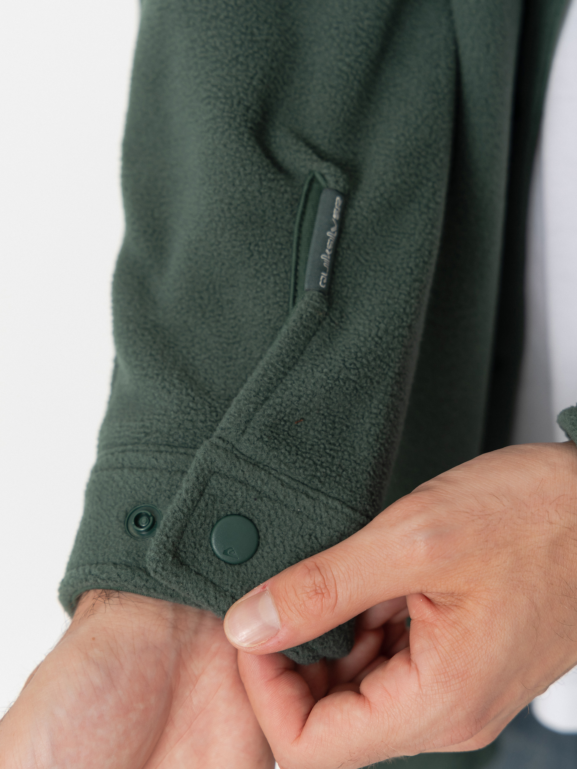 Pánsky Flísová mikina Quiksilver Venture Polar Fleece Shirt (forest)