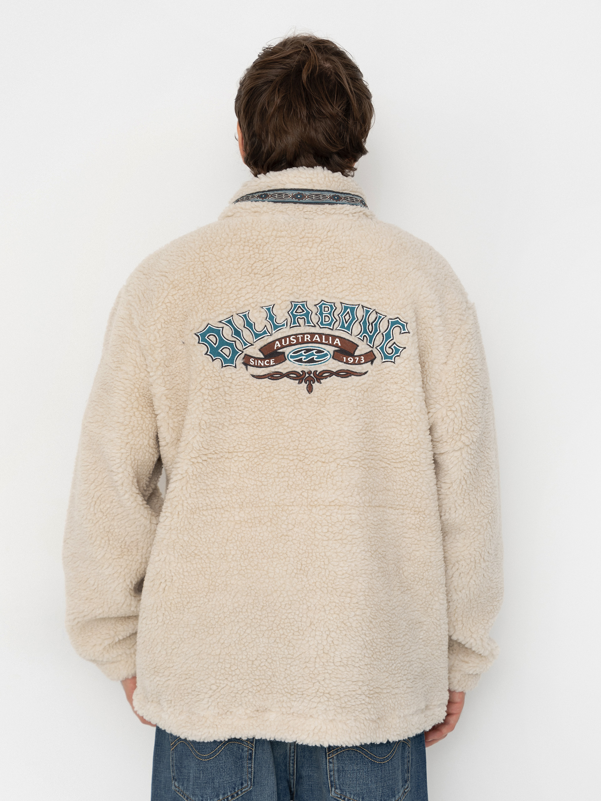 Pánsky Flísová mikina Billabong Tombstone Half Zip (oatmeal)