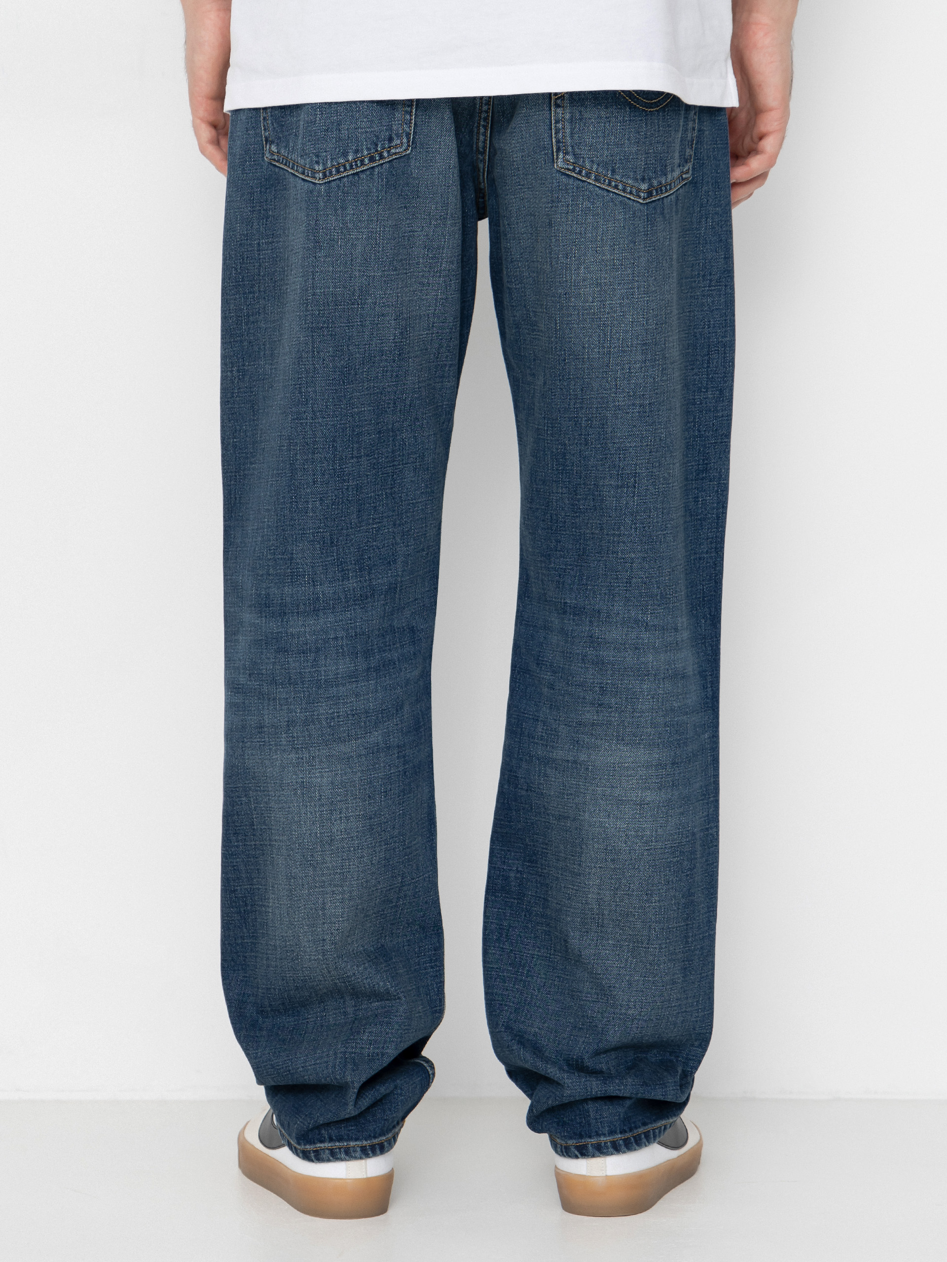 Nohavice Carhartt WIP Marlow (blue/dark used wash)