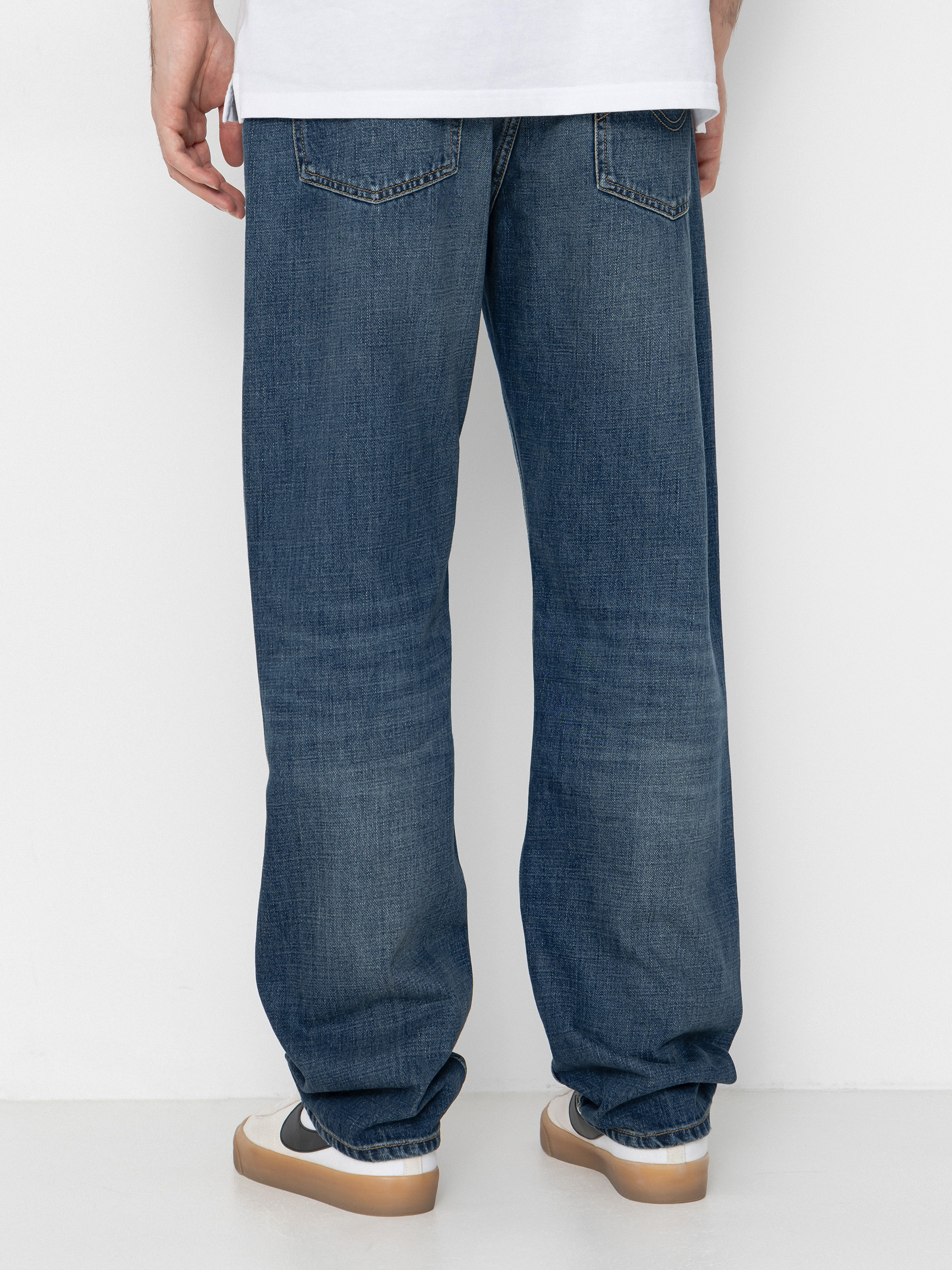 Nohavice Carhartt WIP Marlow (blue/dark used wash)