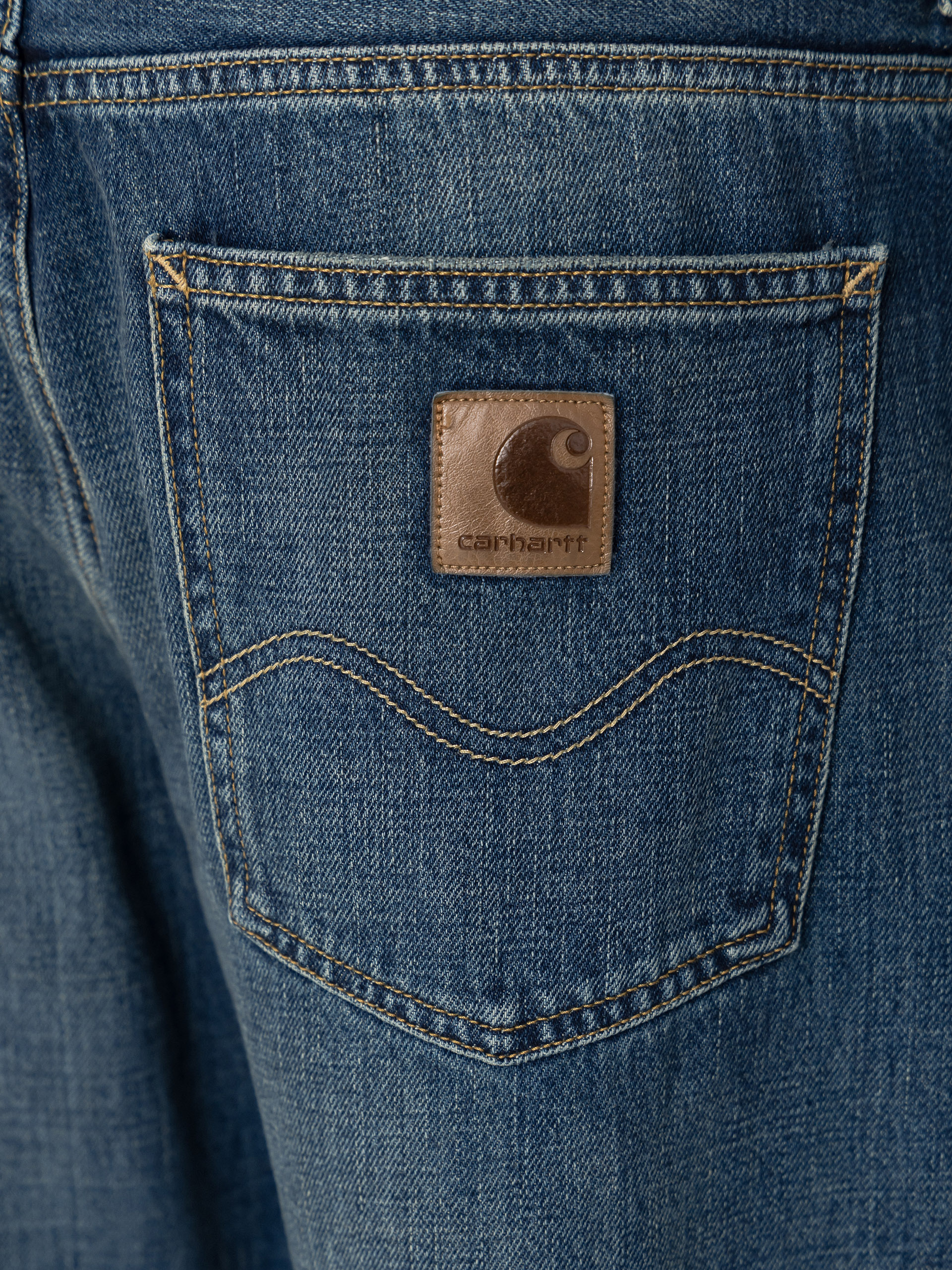 Nohavice Carhartt WIP Marlow (blue/dark used wash)