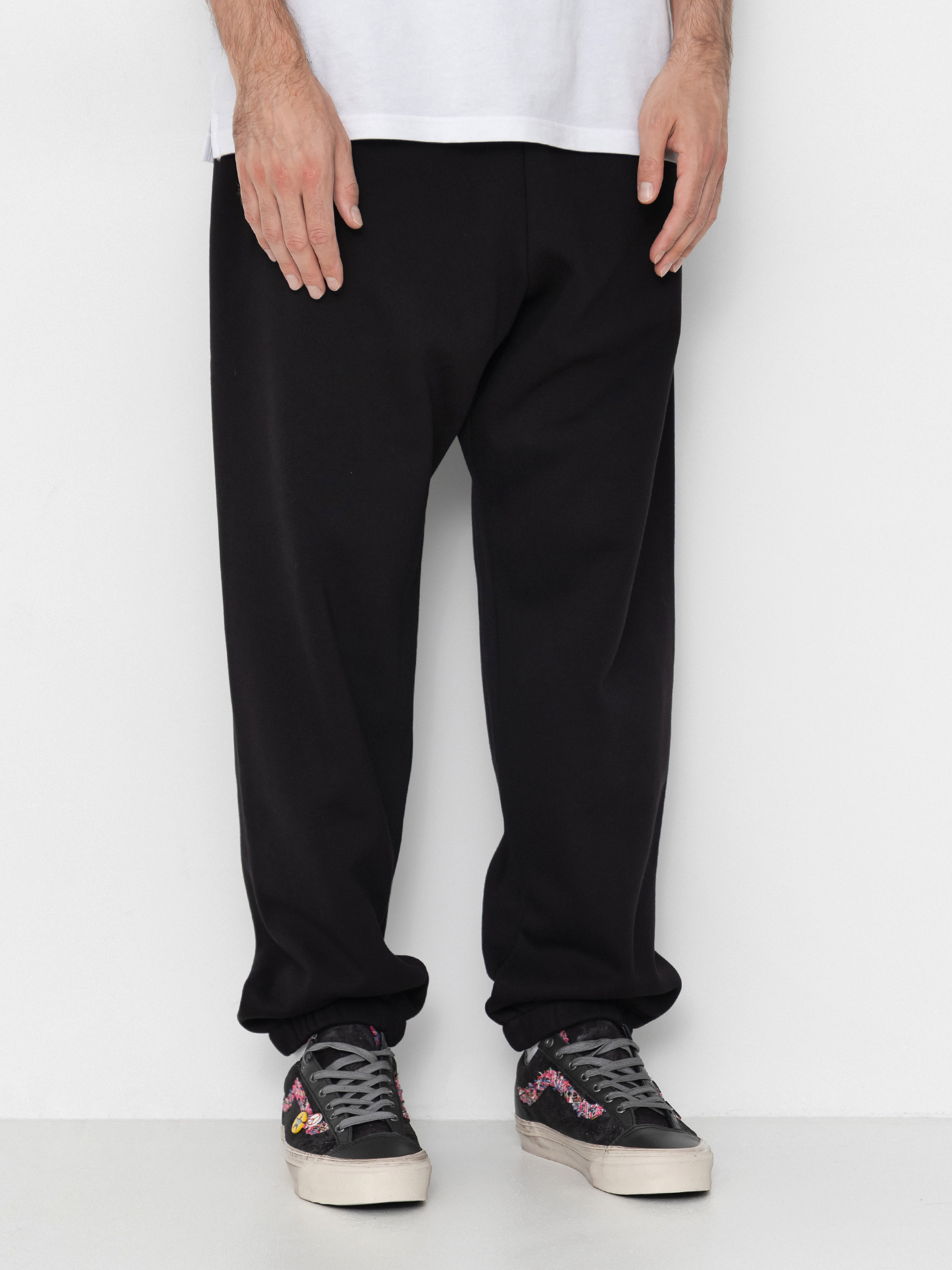 Nohavice Carhartt WIP Chase (black/gold)