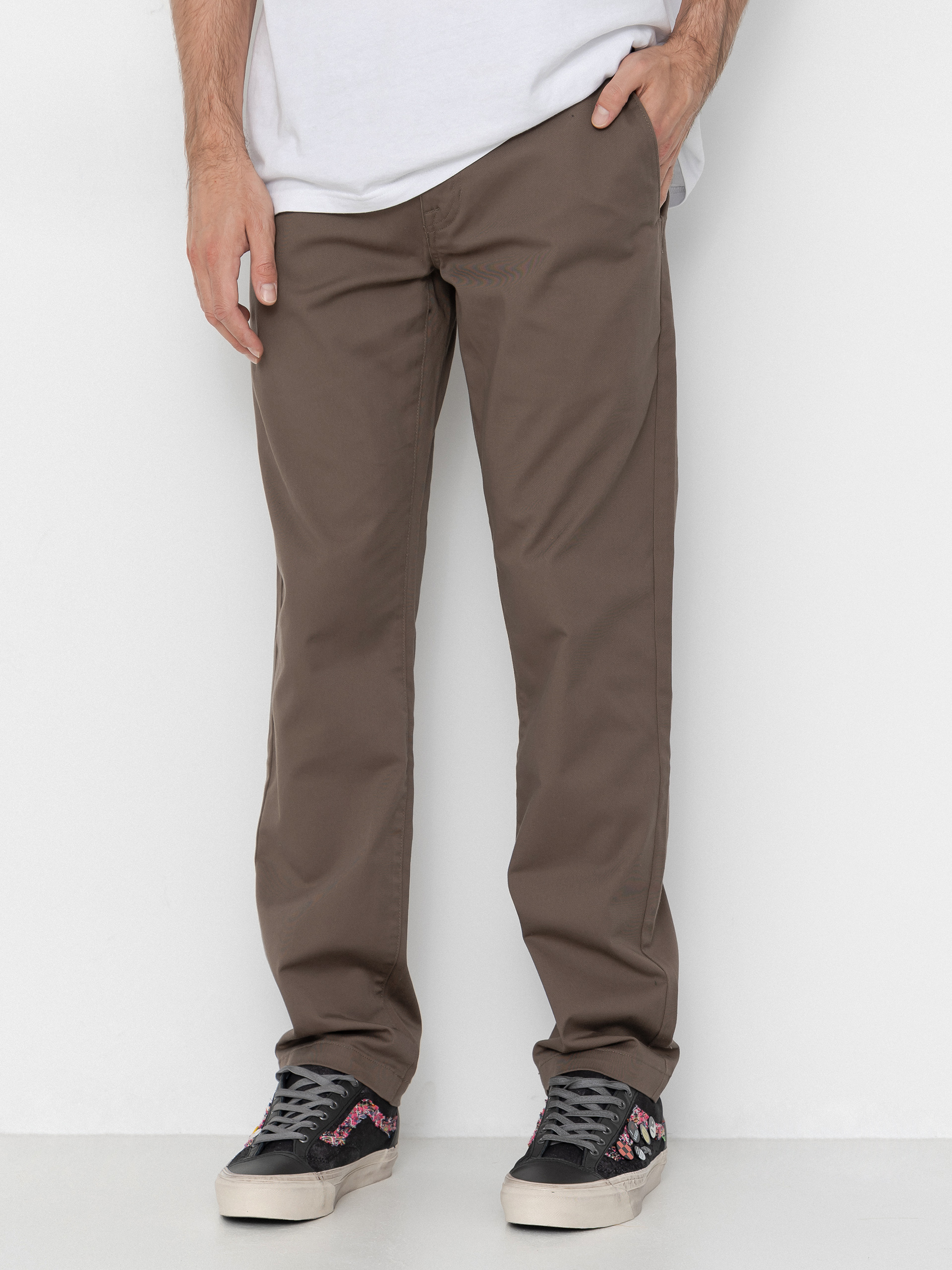 Nohavice Volcom Frickin Modern Stret (mushroom)