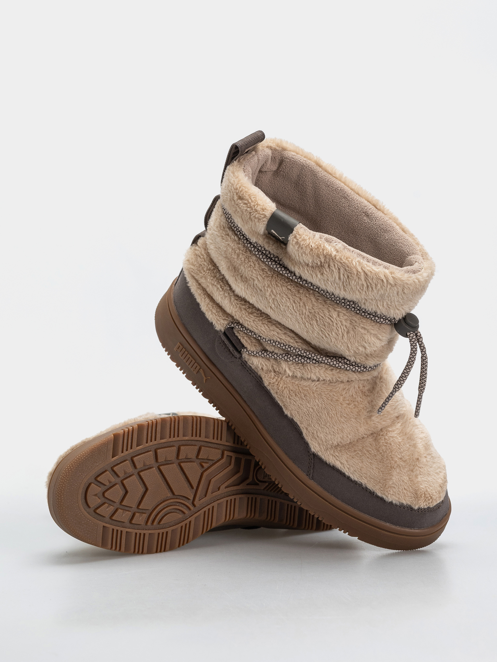 Topánky Puma Snowbae Suede Wmn (birch/matte bronze)