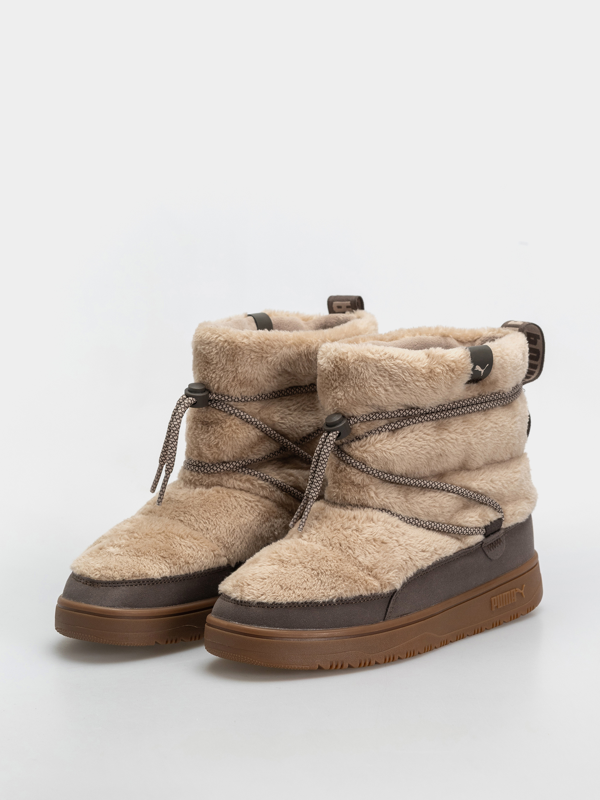Topánky Puma Snowbae Suede Wmn (birch/matte bronze)
