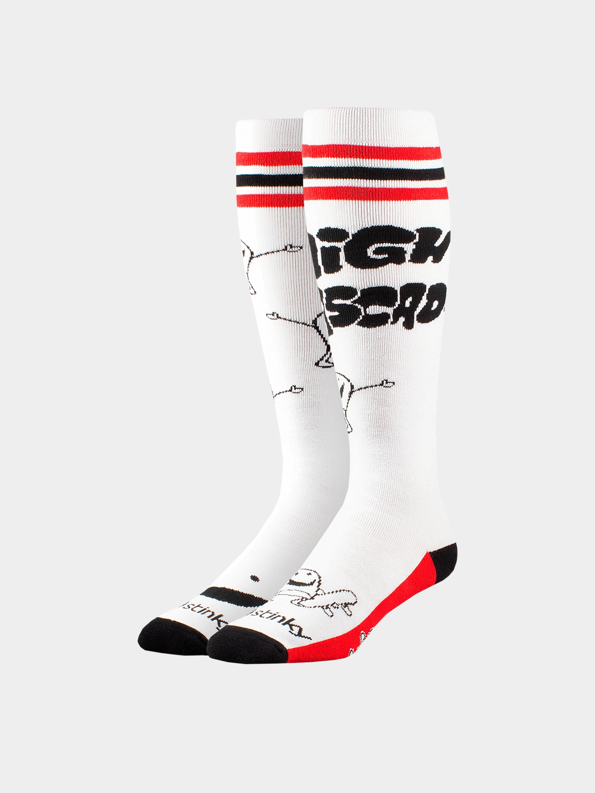 Ponožky Stinky Socks Hcsc X Stinky 2.0 (white/red)