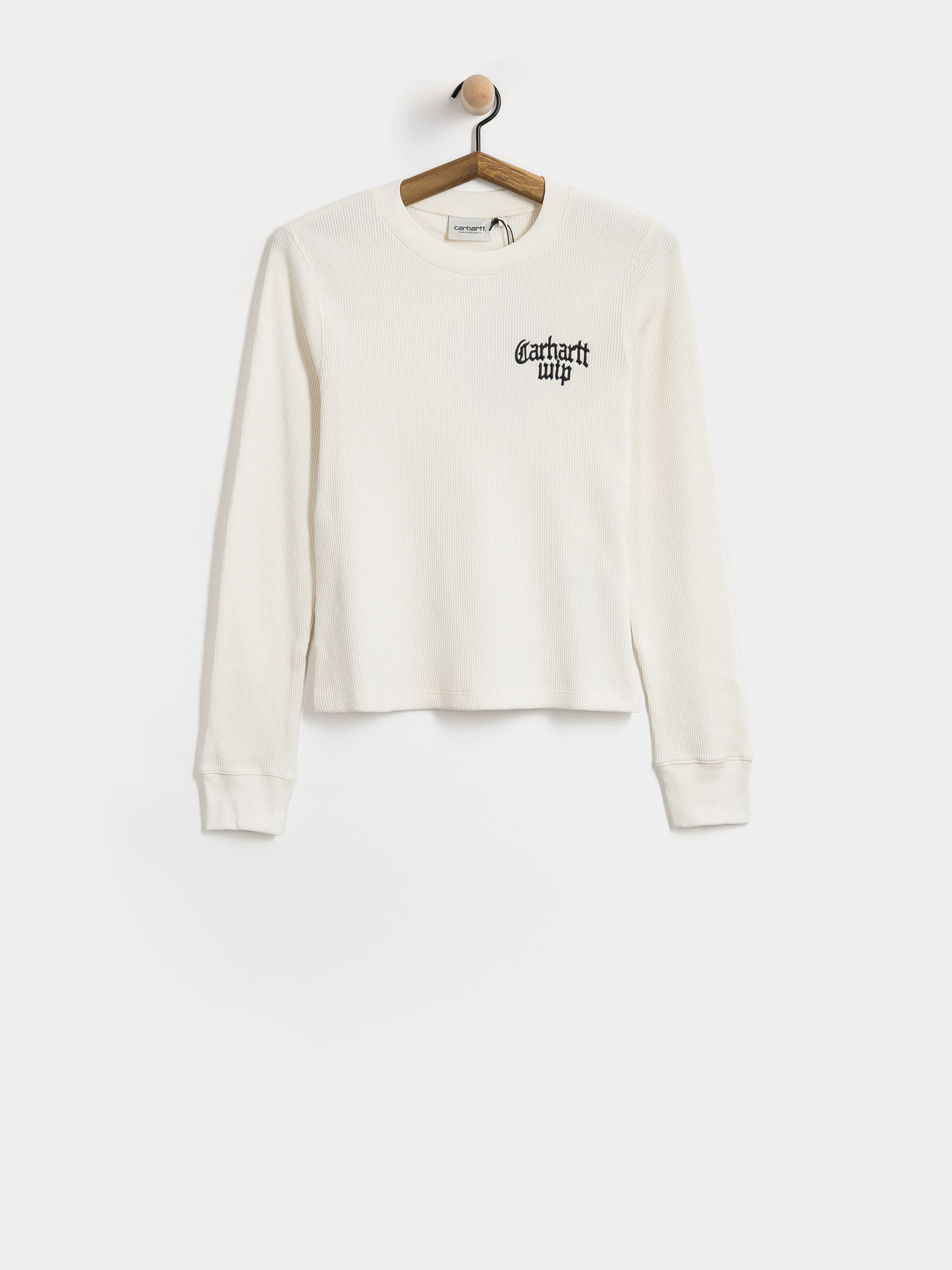Triko Carhartt WIP Blackletter Waffle T S Wmn (wax/black)