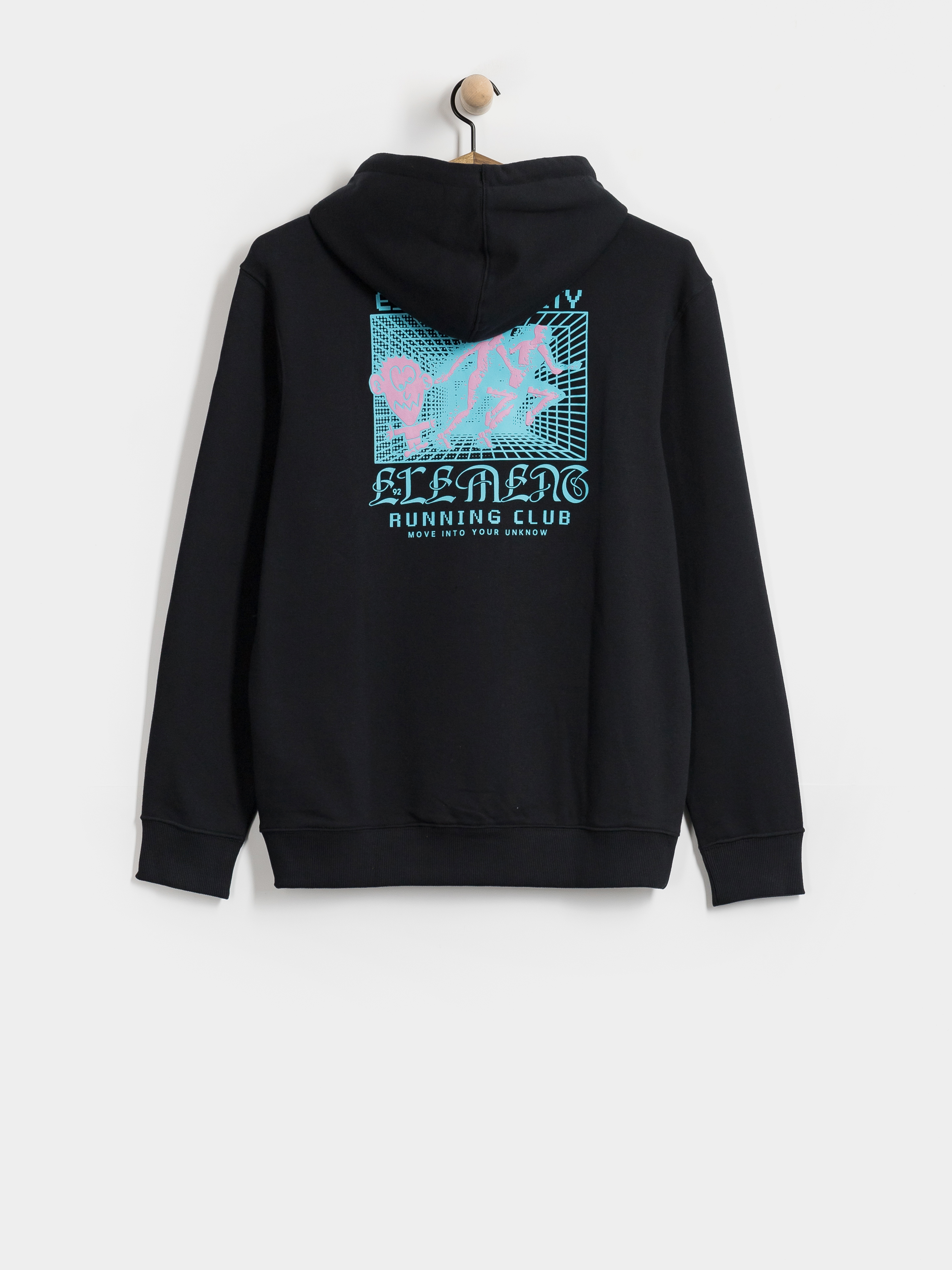 Mikina s kapucňou Element Runape HD (flint black)