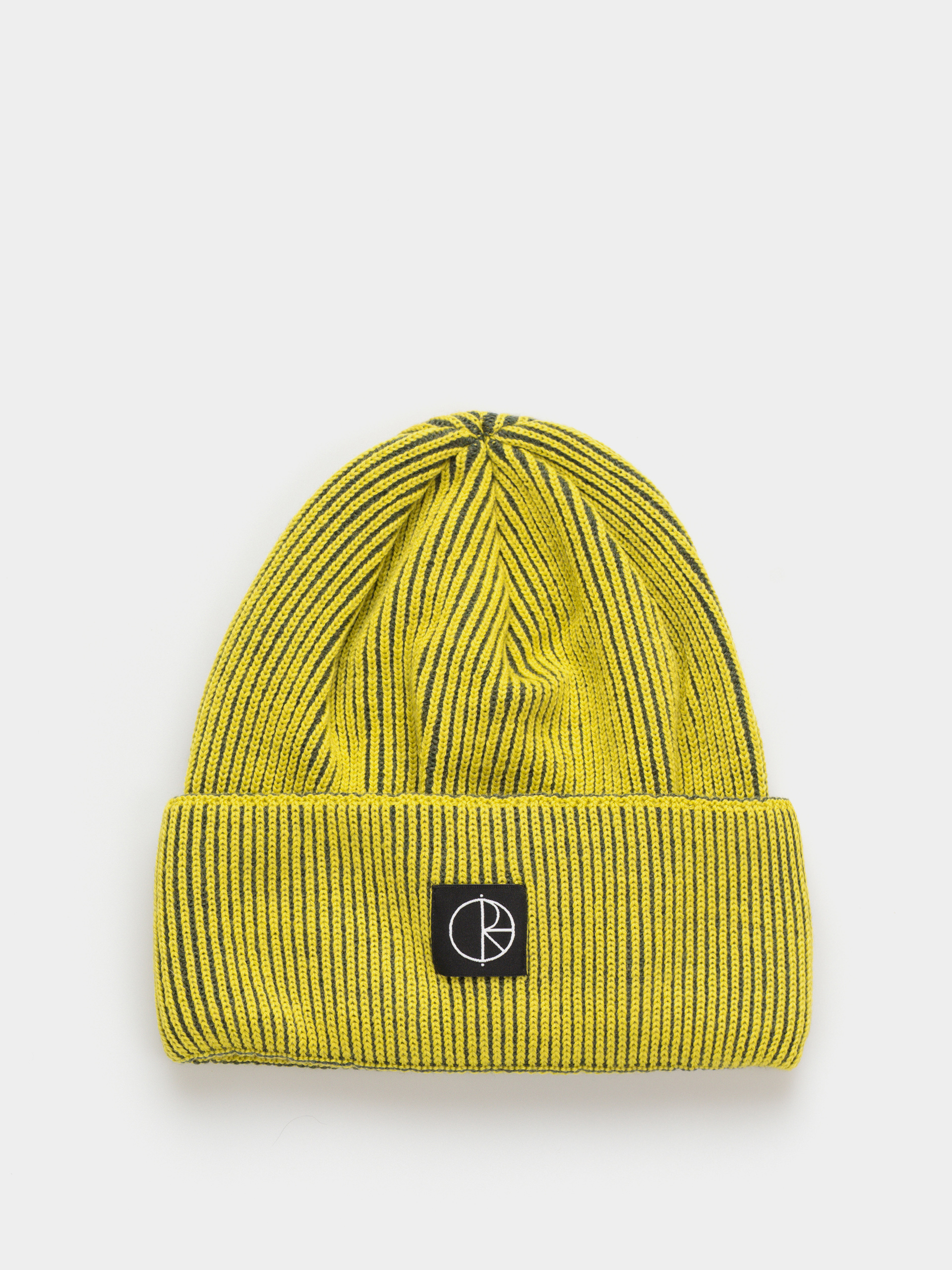 u010ciapka Polar Skate Lines Merino (chartreuse/army green)