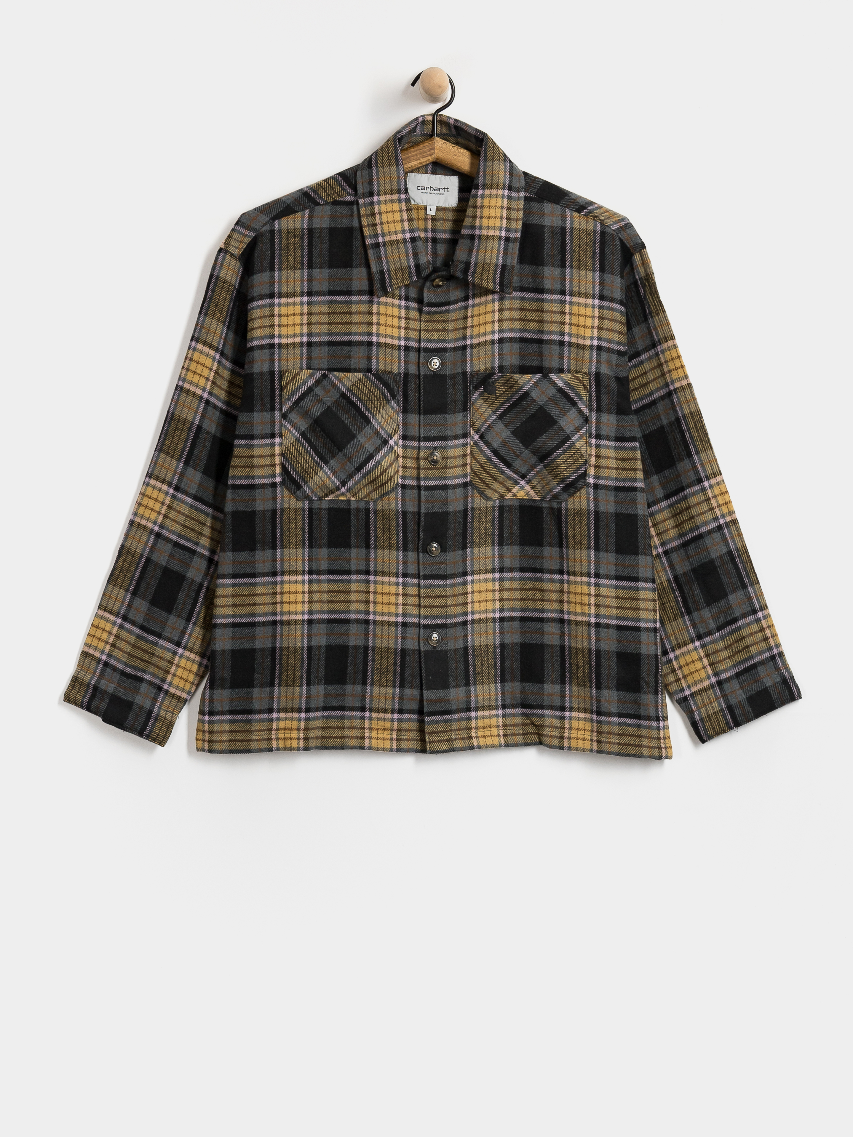 Košeľa Carhartt WIP Parson (parson check wip dusty h)