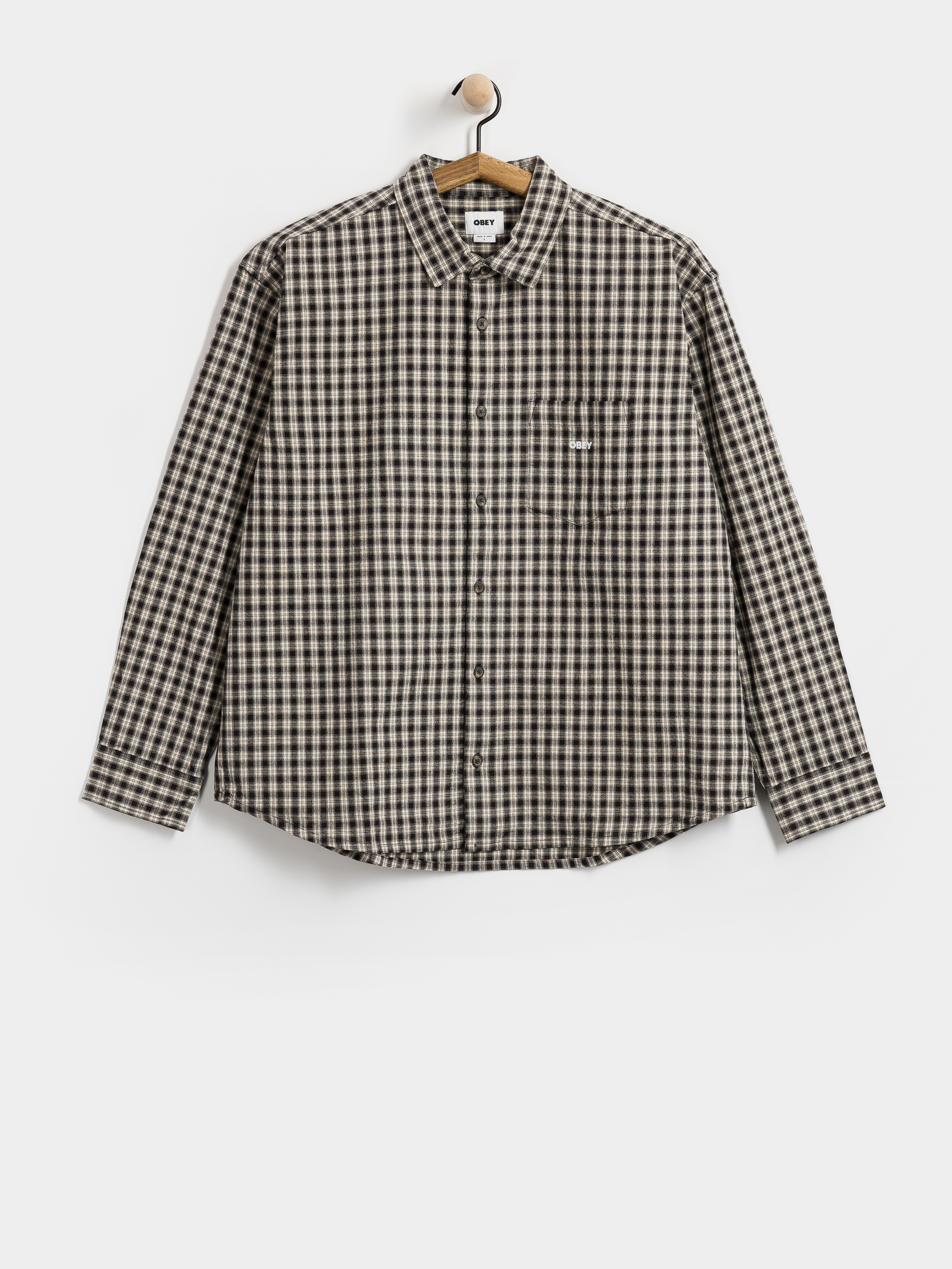 Košeľa OBEY Bigwig Axel (black multi)
