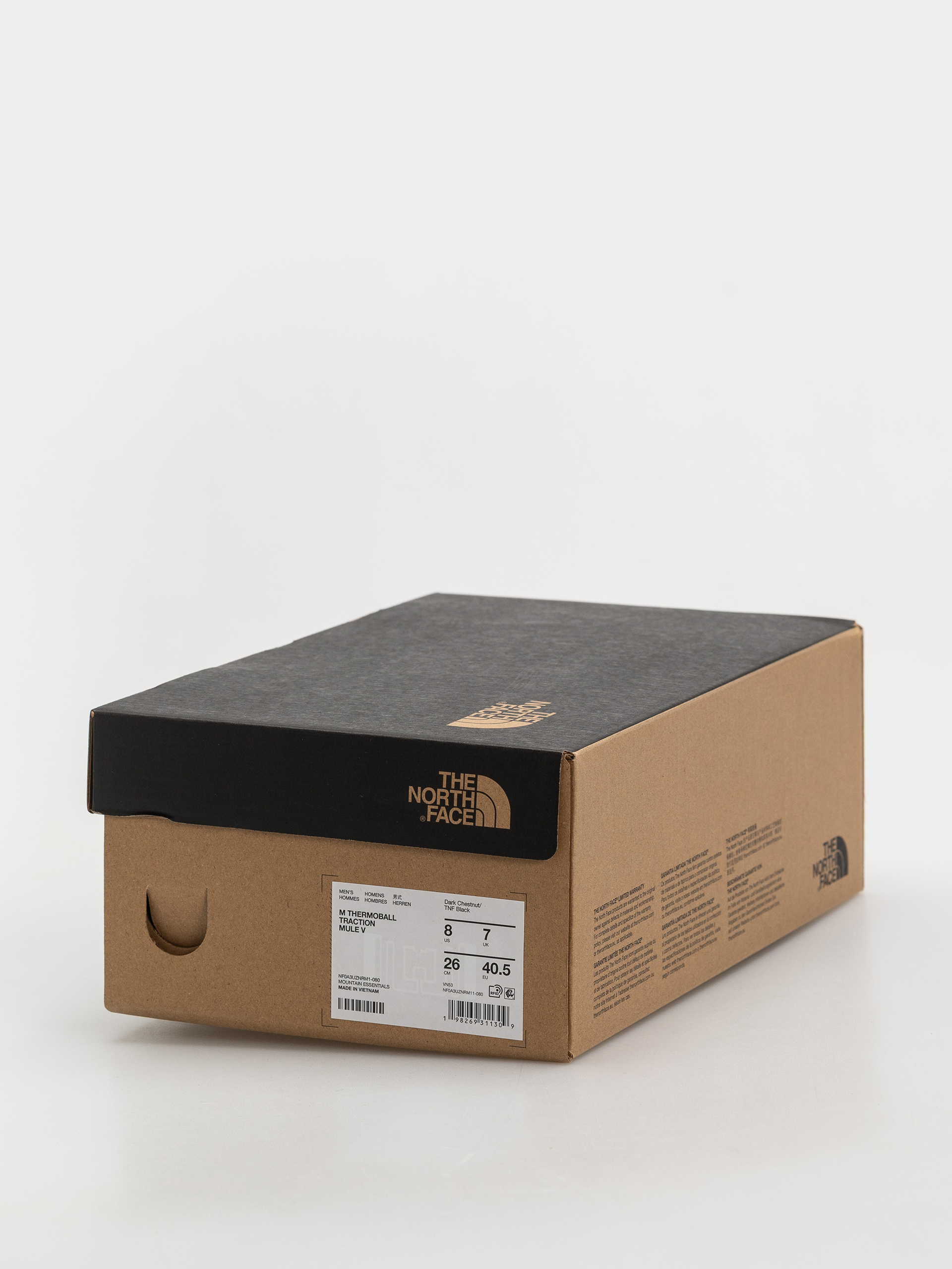Topánky The North Face Thermoball Traction Mule V (dark chestnut/tnf black)