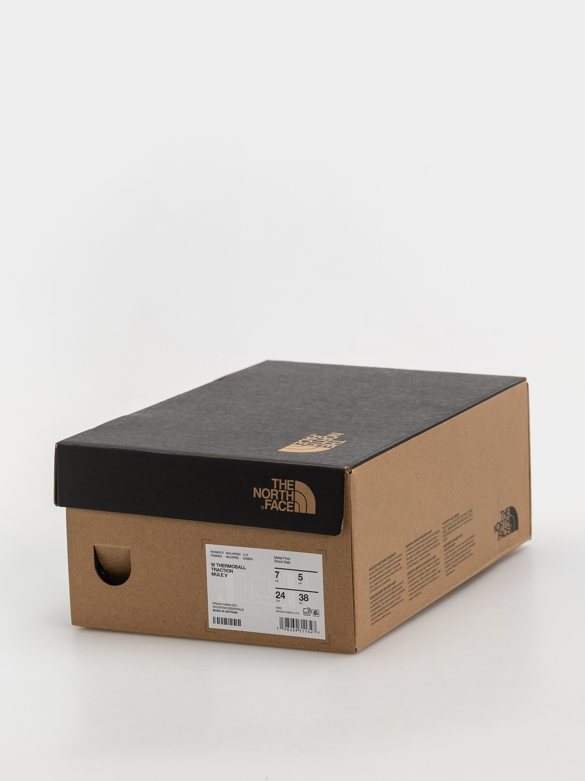 Topánky The North Face Thermoball Traction Mule V Wmn (metal pink/stone slab)