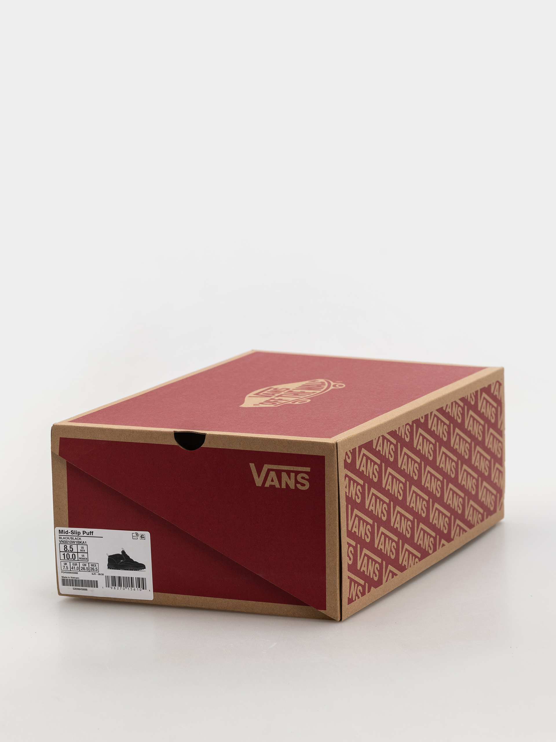 Topánky Vans Mid Slip Puff (black/black)