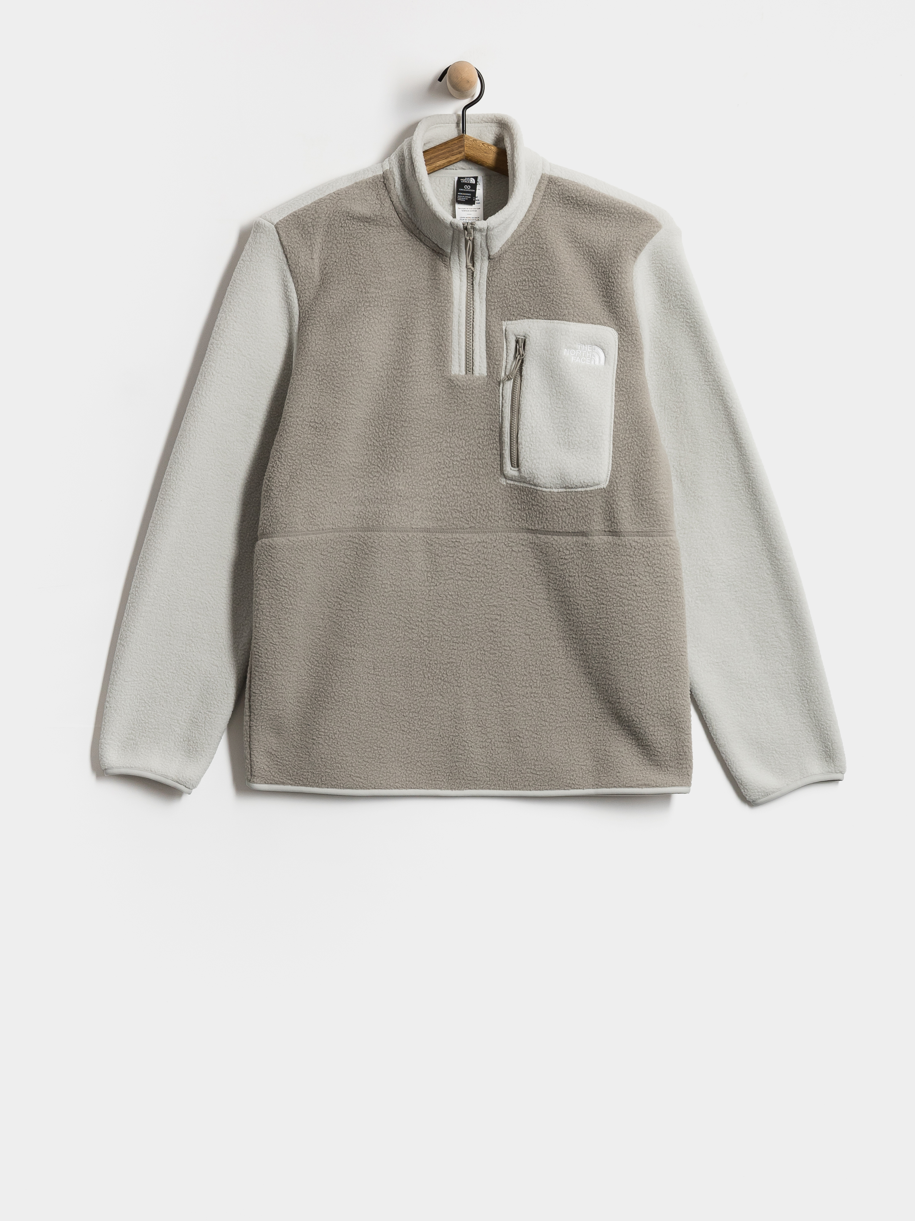 Flu00edsovu00e1 mikina The North Face Yumiori 1/4 Zip (stone slab/cumulus cloud)