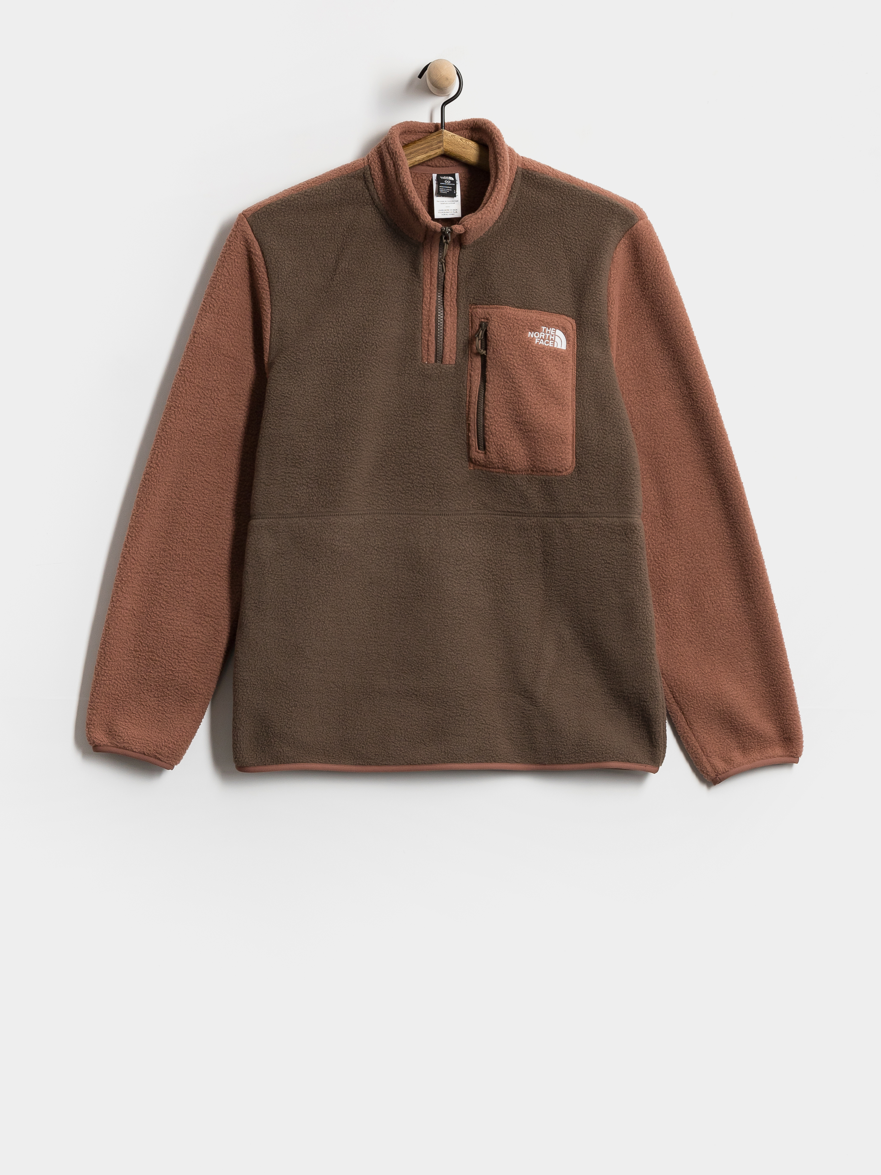 Flísová mikina The North Face Yumiori 1/4 Zip (smokey brown/copper sil)