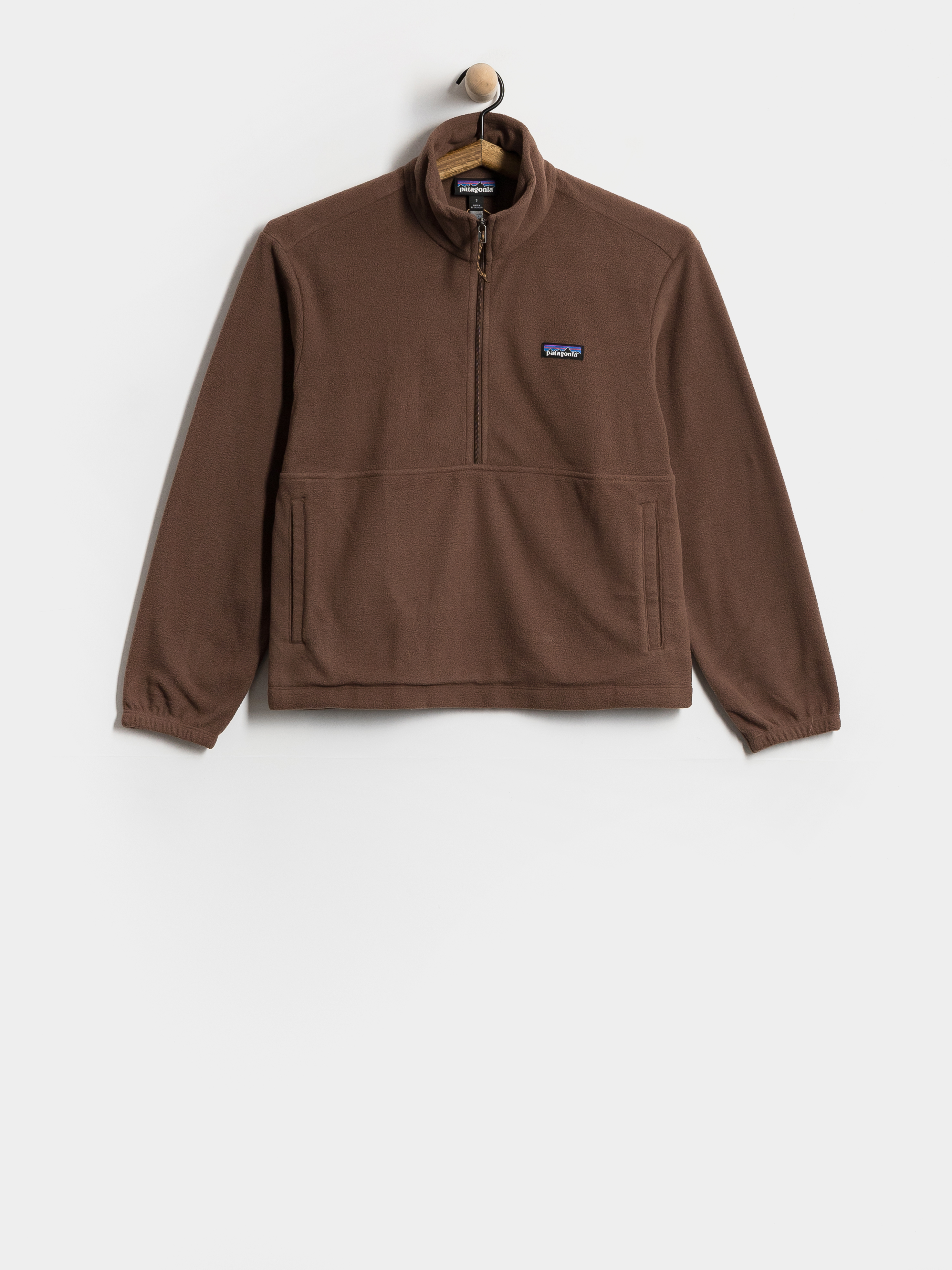 Flísová mikina Patagonia Micro D 1/2 Zip Wmn (berm brown)