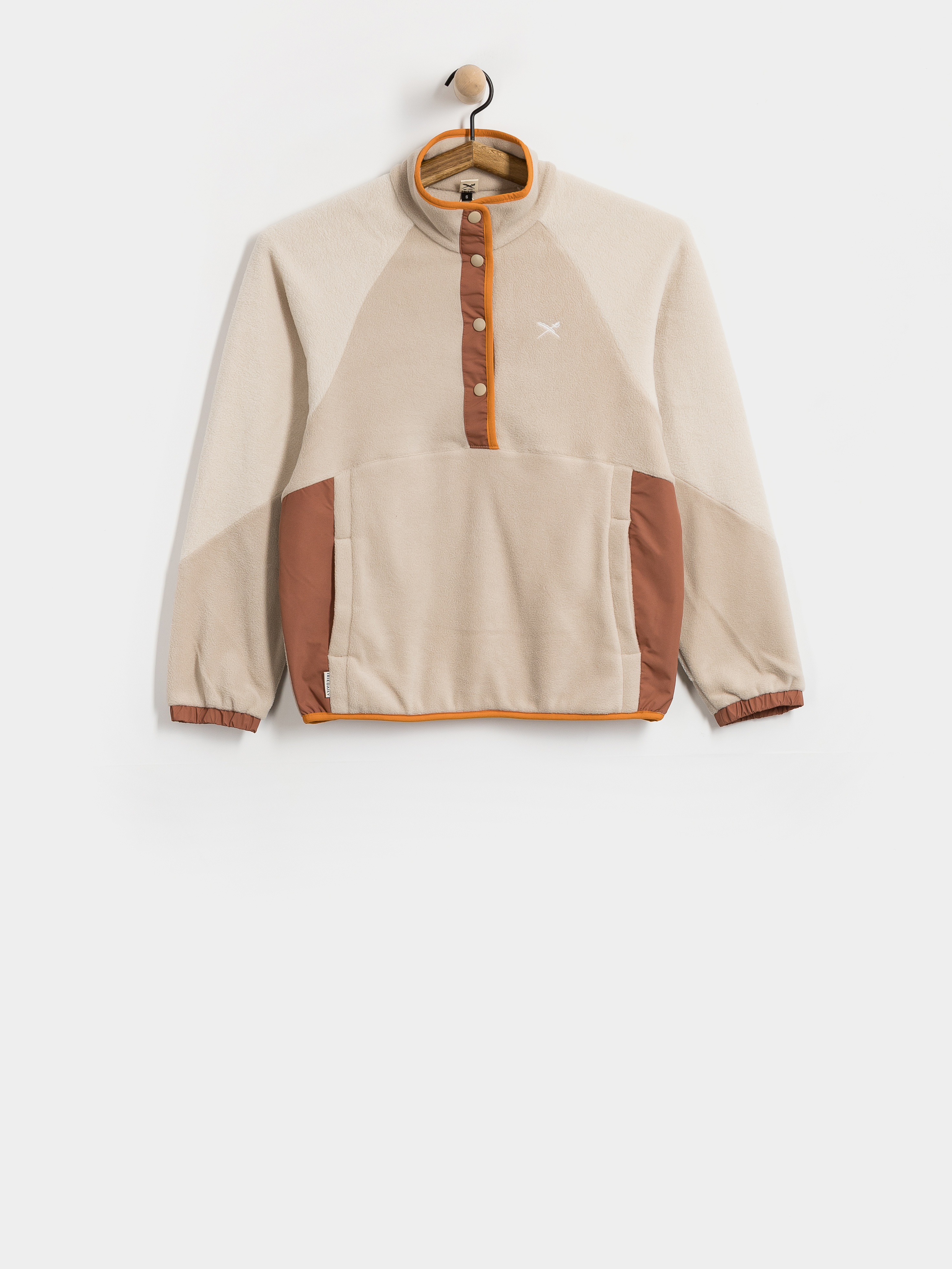 Dámsky Flísová mikina Iriedaily Holina Mix Troyer (beige)