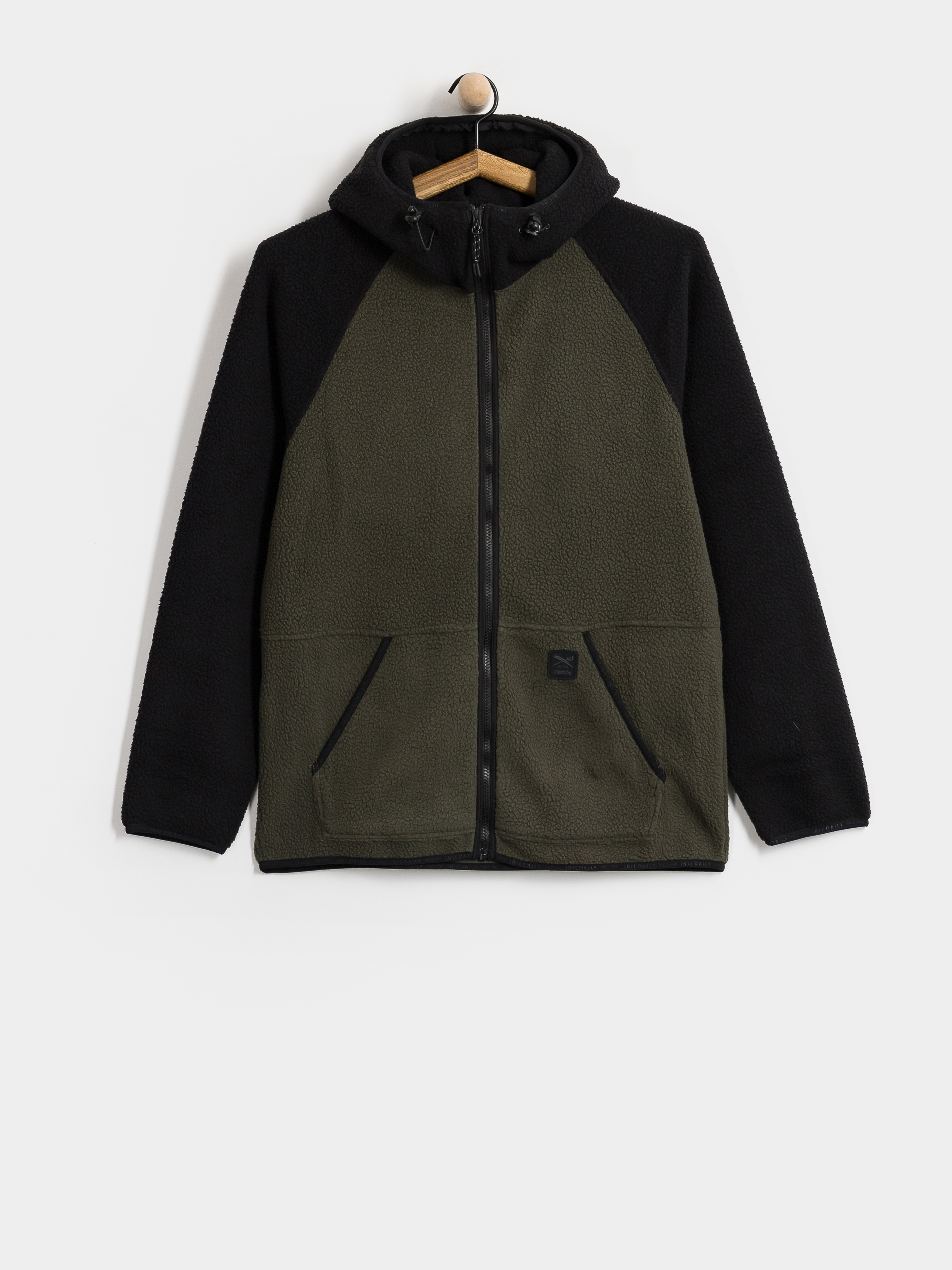 Flísová mikina Iriedaily Quentin Fleece (black olive)