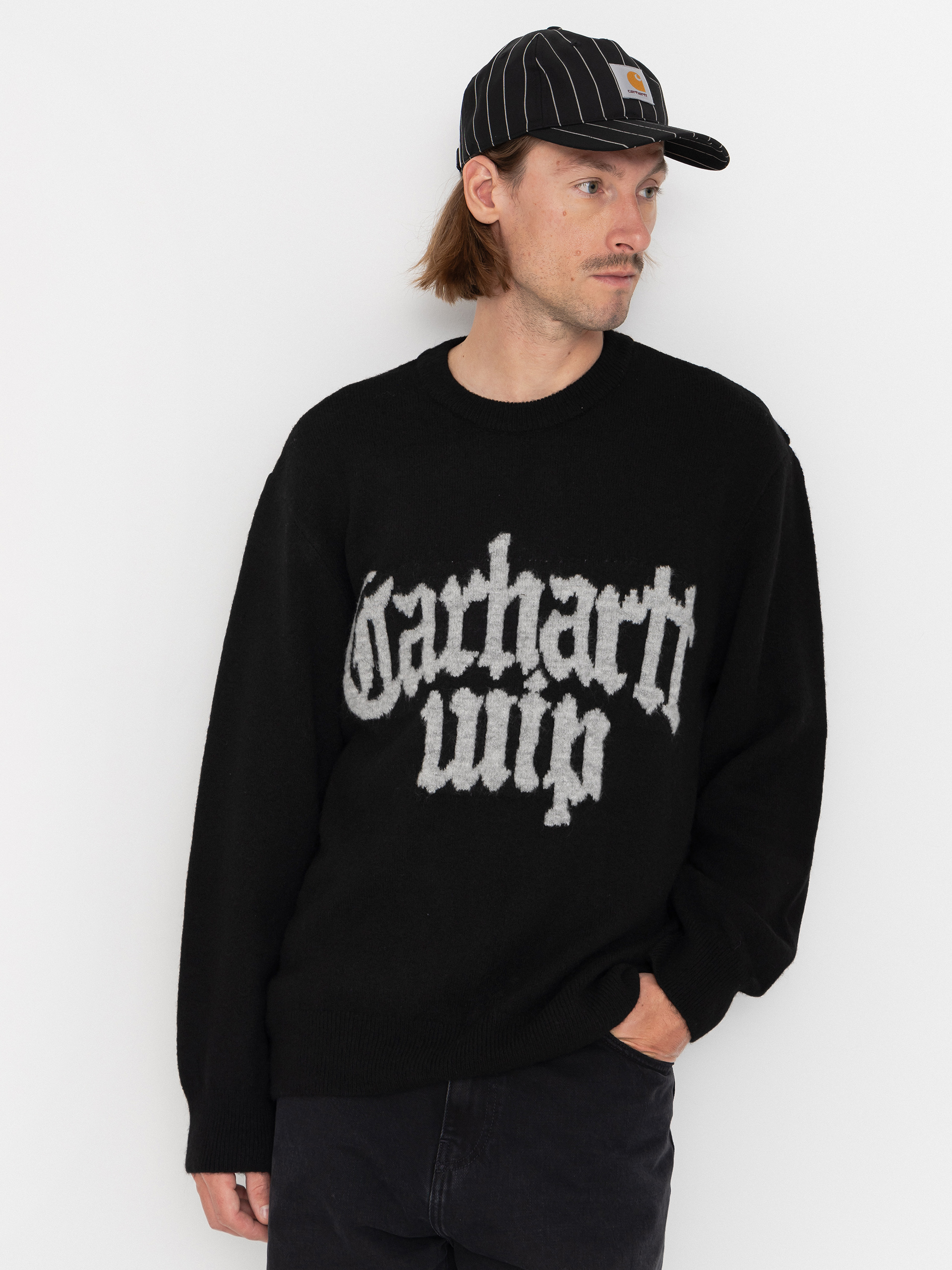 Sveter Carhartt WIP Blackletter (black)