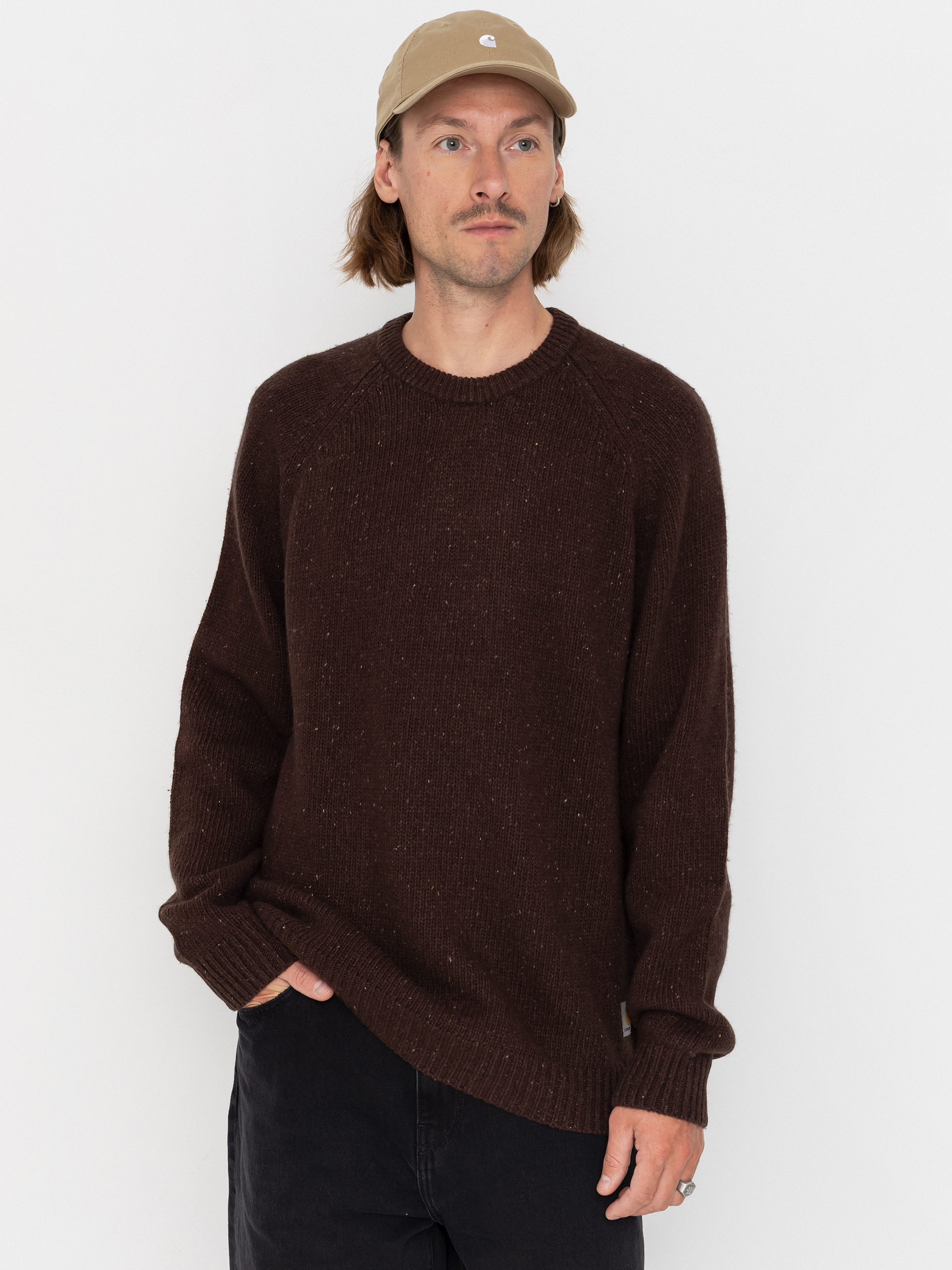 Sveter Carhartt WIP Anglistic (speckled tobacco)