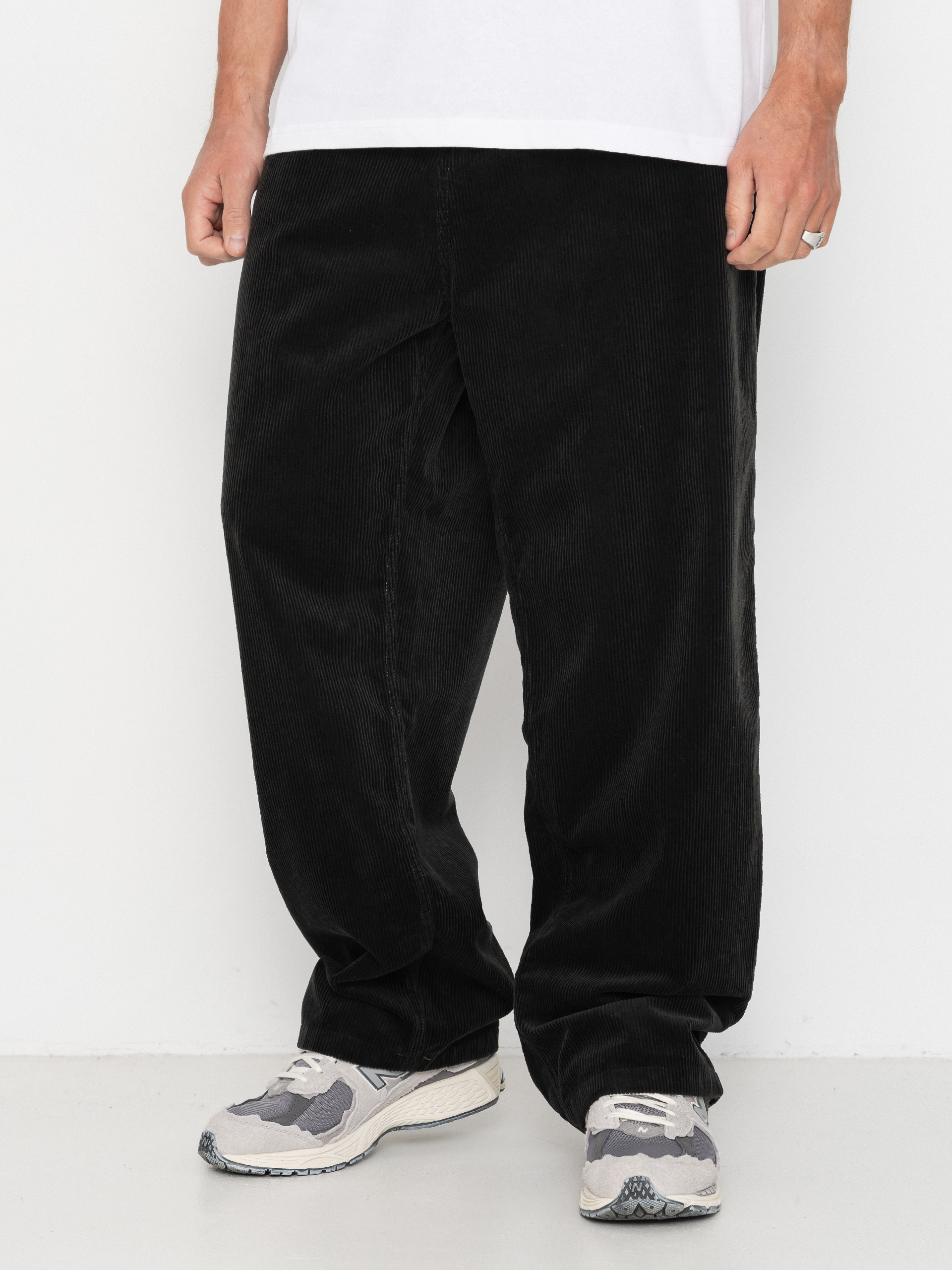 Nohavice Carhartt WIP Brandon (raven/rinsed)