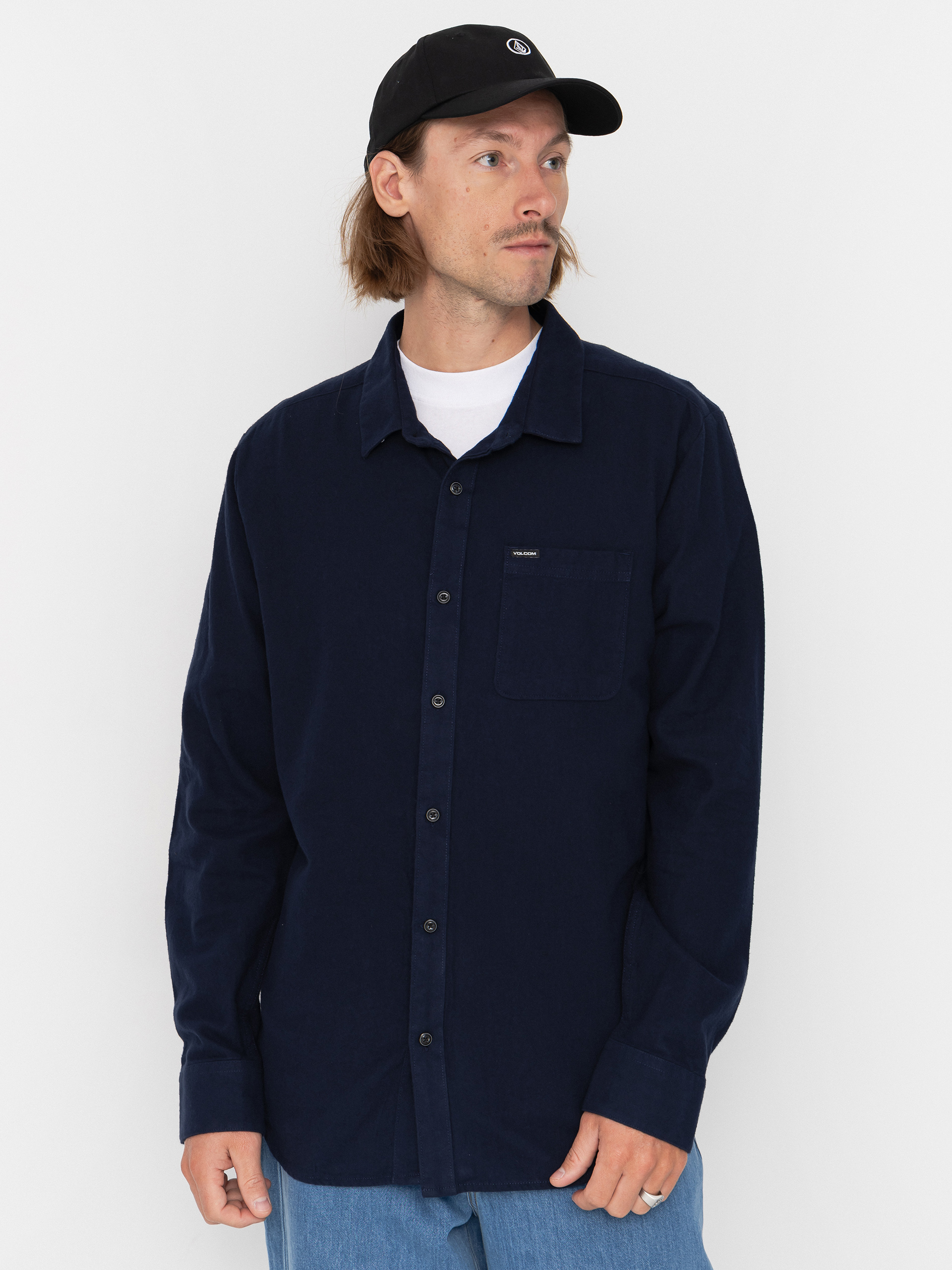 Košeľa Volcom Caden Solid Ls (marine)