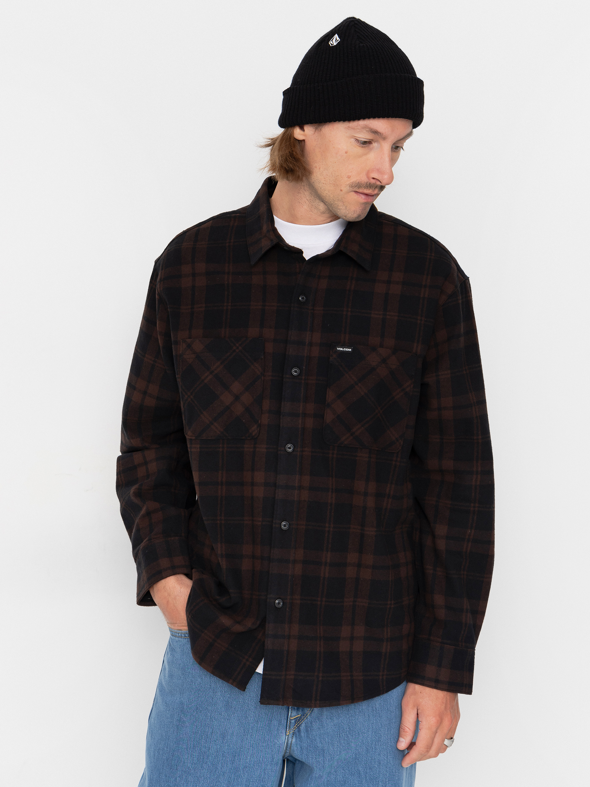 Kou0161eu013ea Volcom Hunkstone Ls (cacao)