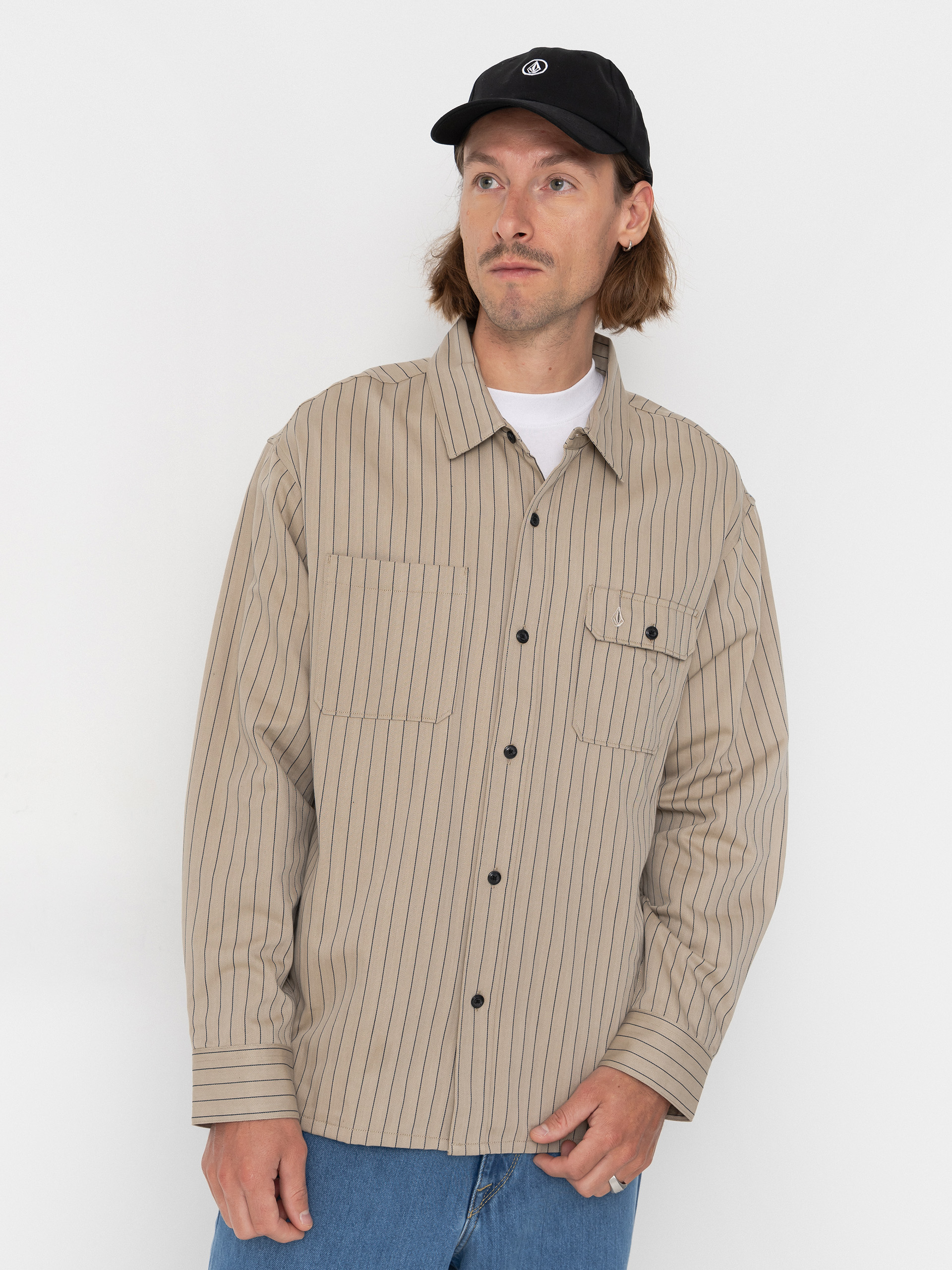 Košeľa Volcom Tradestone Ls (light khaki)