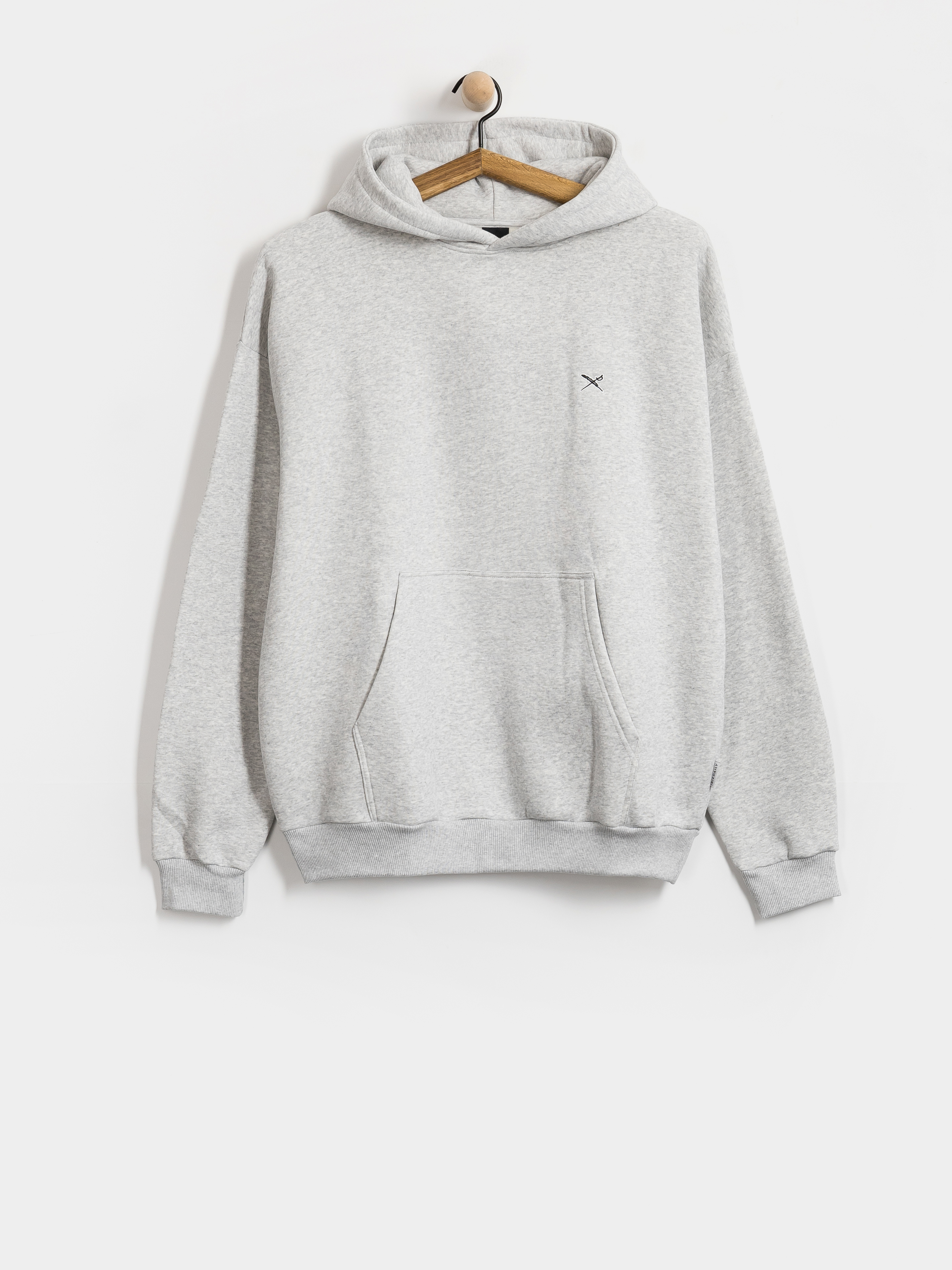 Mikina s kapucňou Iriedaily Flagloose HD (grey-mel.)