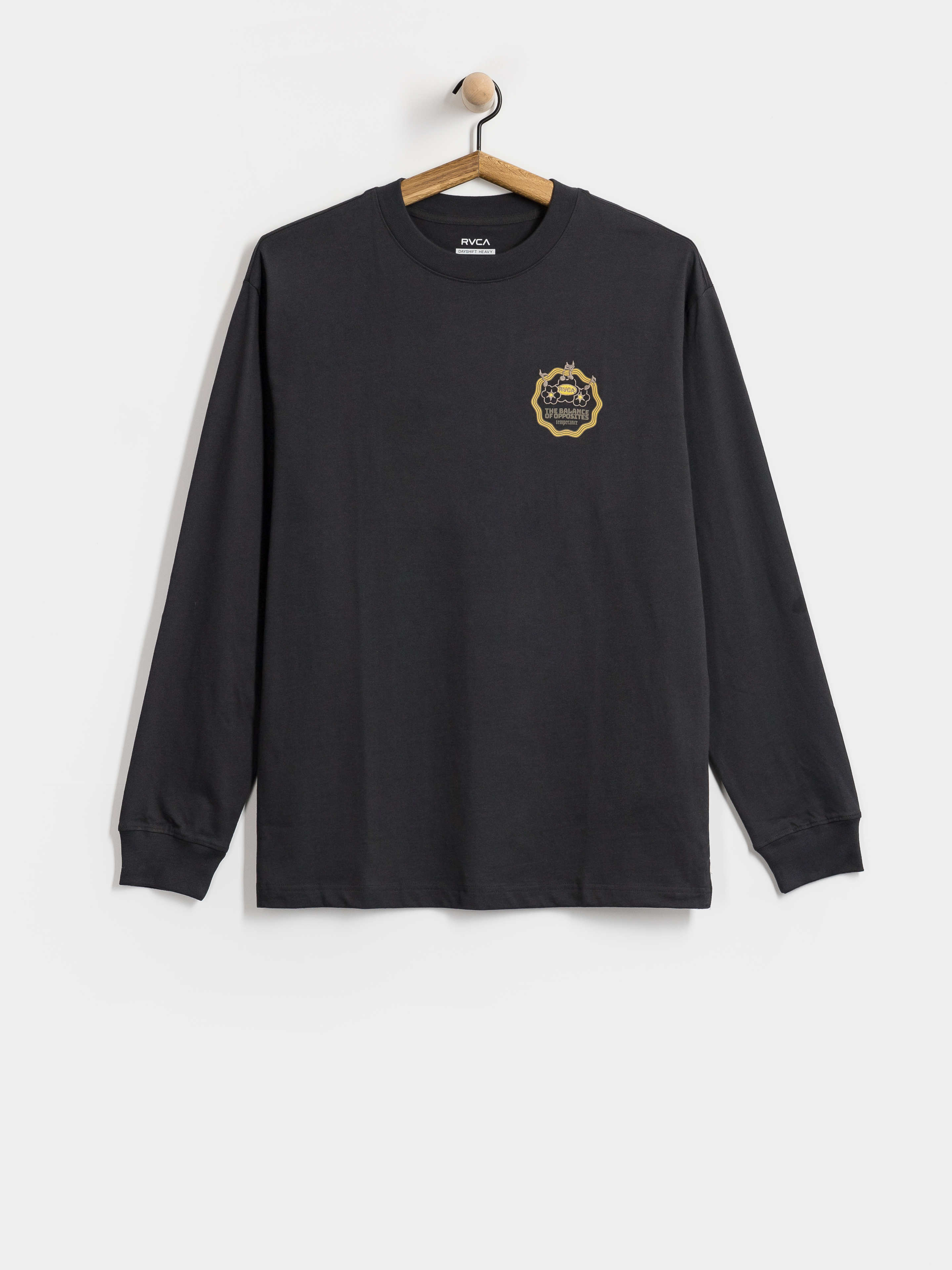 Triko RVCA The Temperance (washed black)