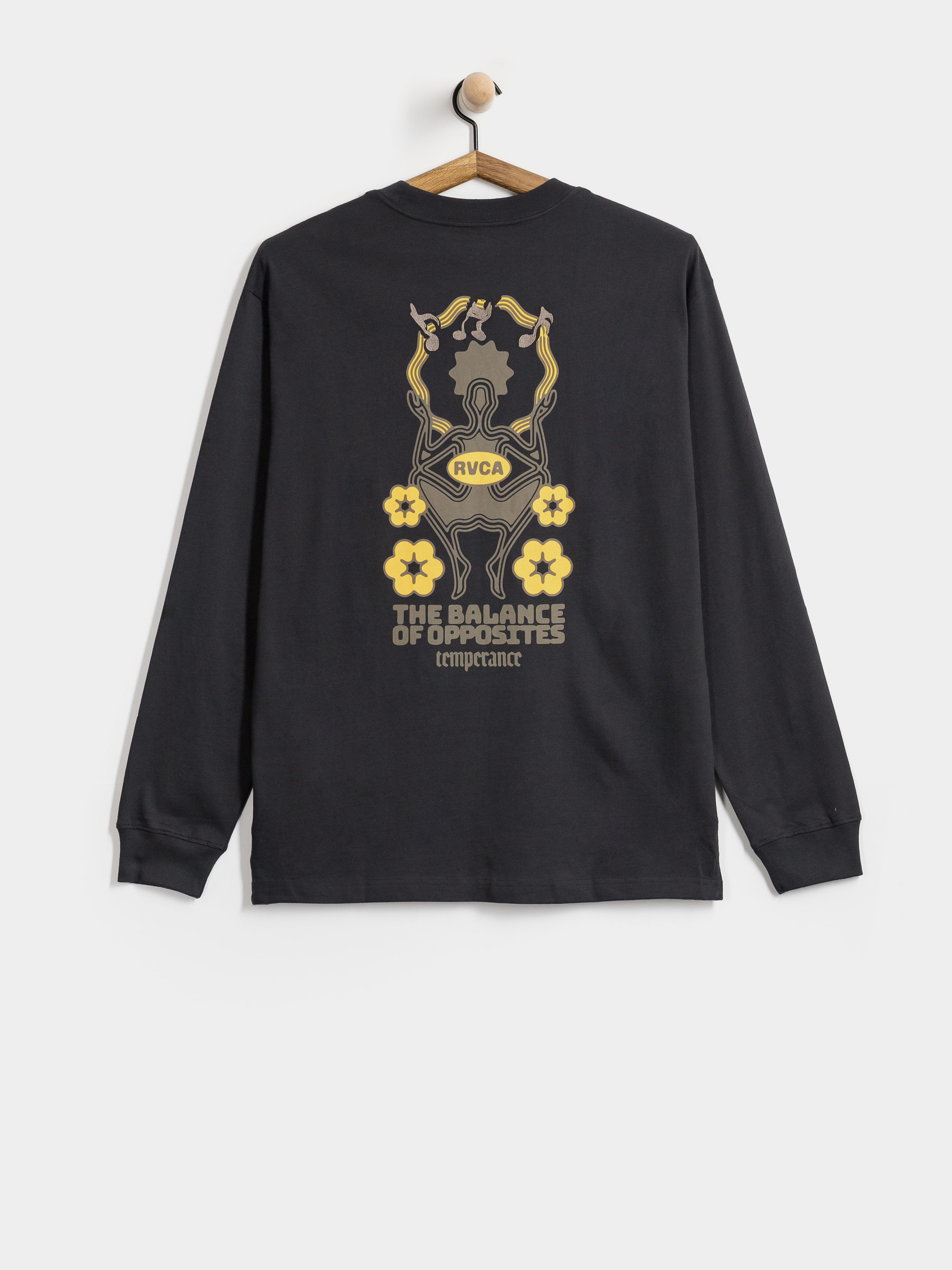 Triko RVCA The Temperance (washed black)