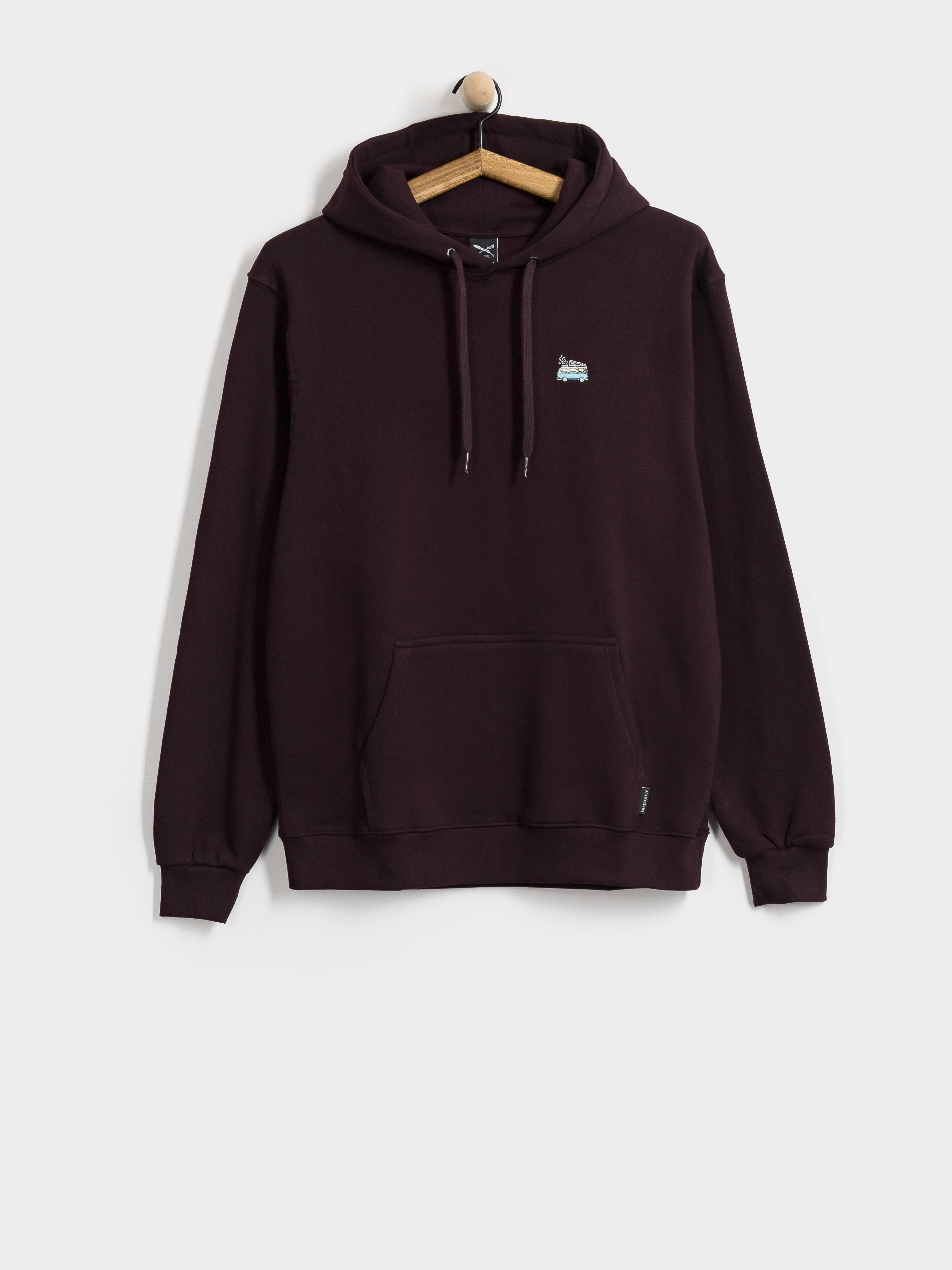 Mikina s kapucňou Iriedaily Smokin Van HD (aubergine)