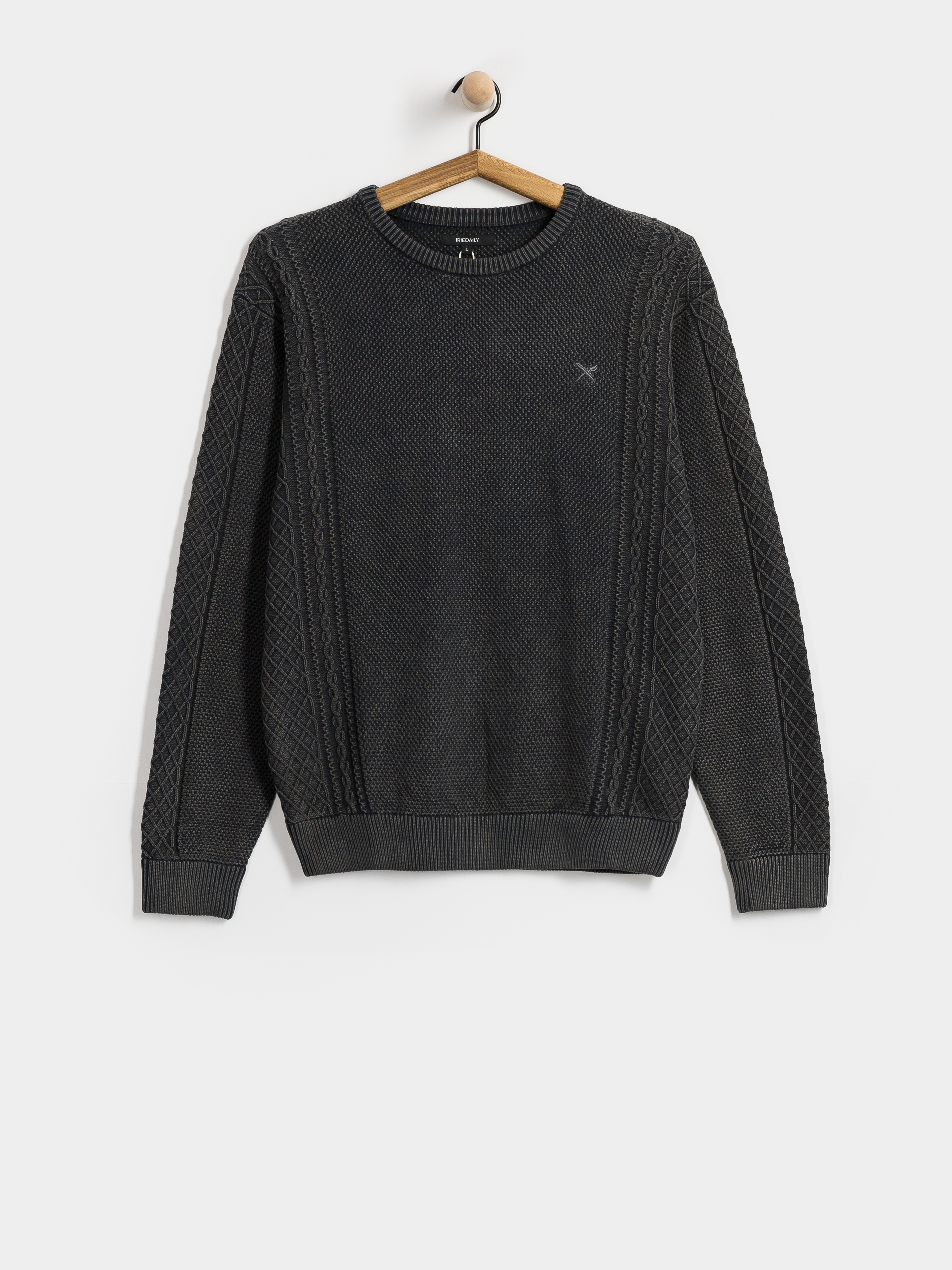 Sveter Iriedaily Vintage Structure (black wash)