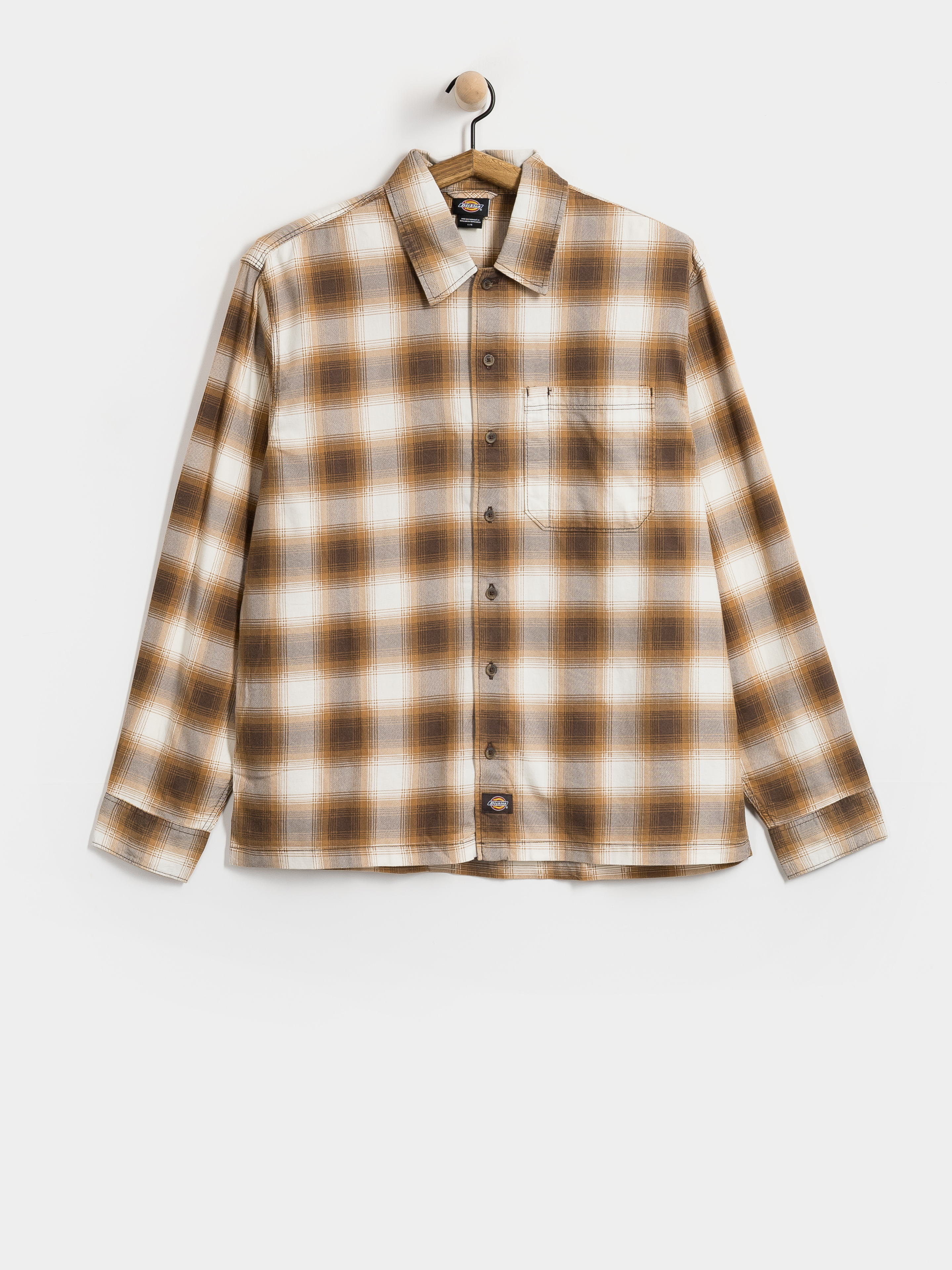 Košeľa Dickies Gulfport Flannel (chocolate brown)