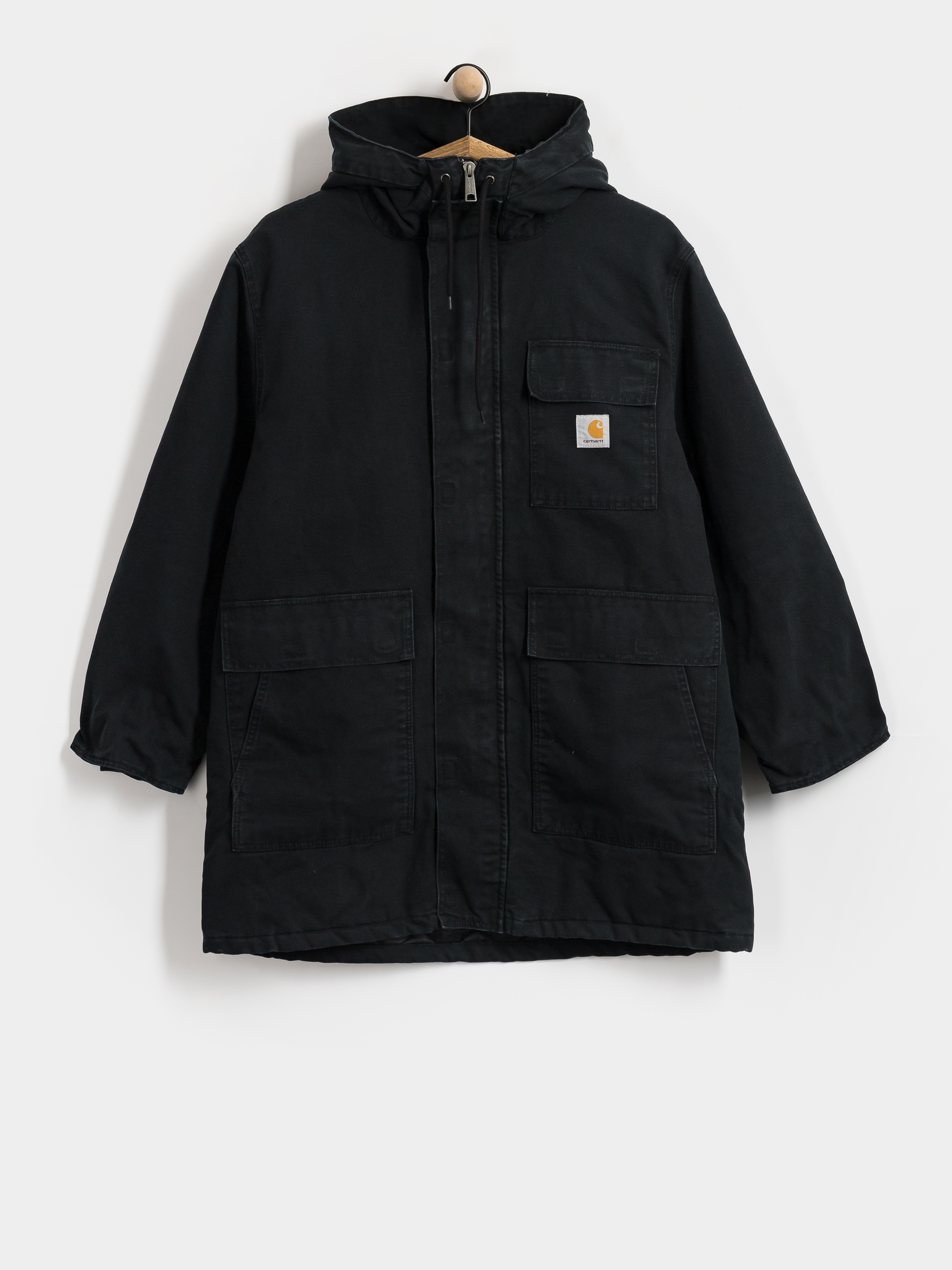 Bunda Carhartt WIP Boreal Parka (black/stone canvas)